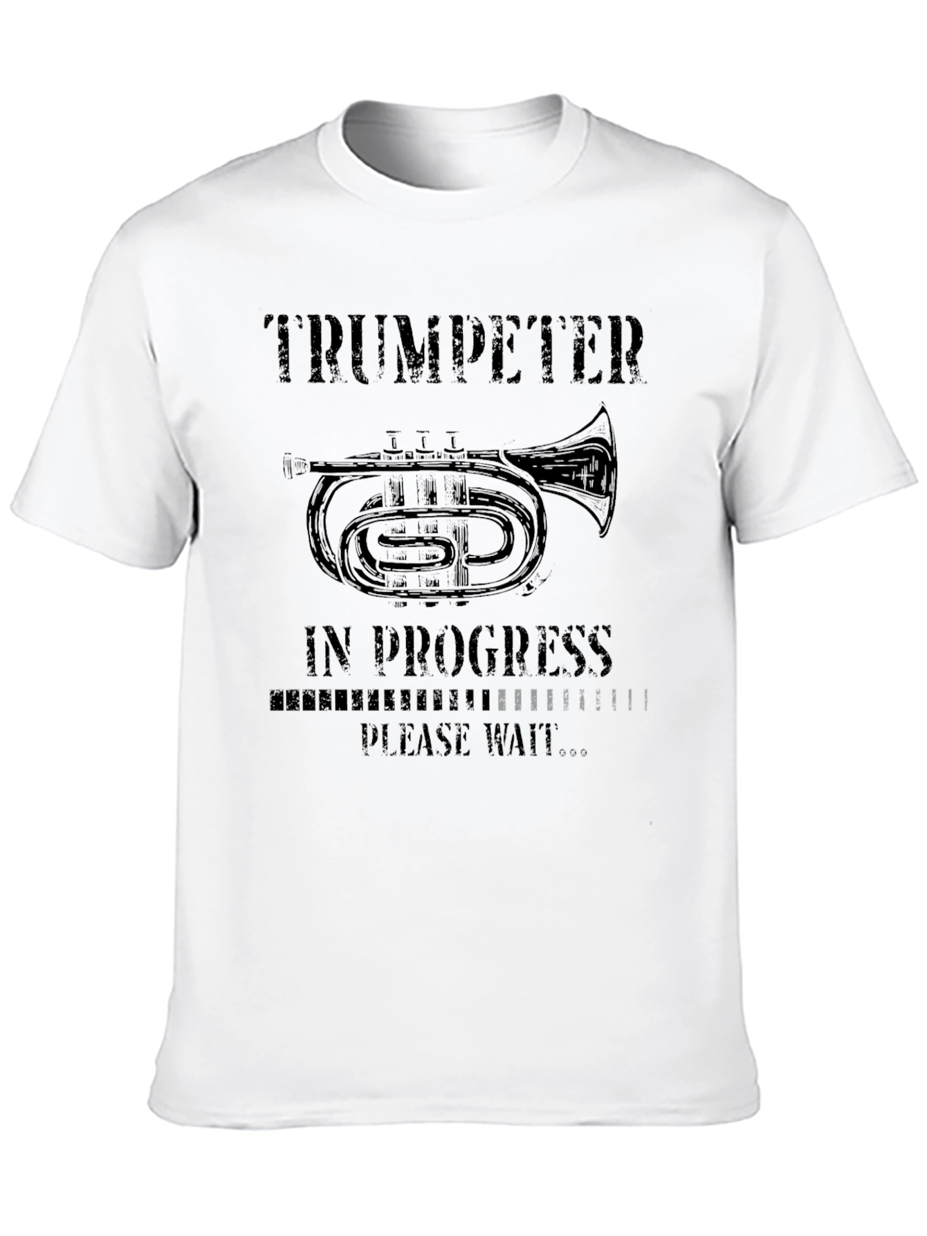 Black Trumpeter in Progress Black T-Shirt view 10