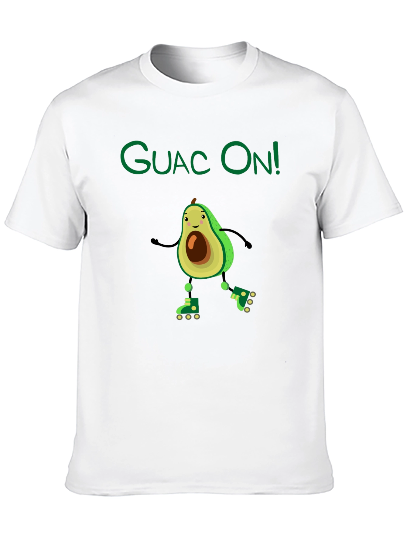 Black Guac On! Avocado Roller Skate Graphic Tee view 10