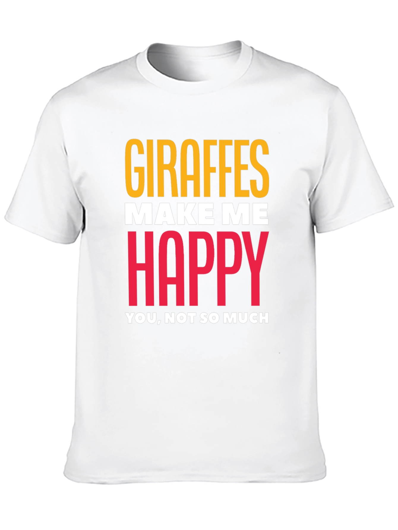 Black Giraffe Lover T-Shirt - Humorous Graphic Tee view 10
