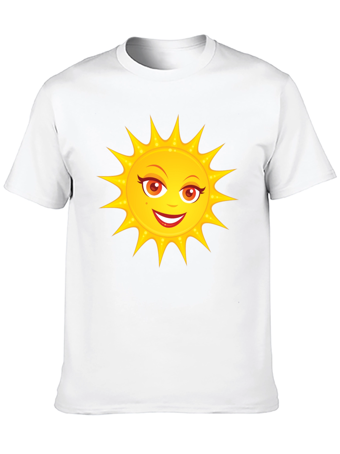 Black Sunny Day Graphic Tee - Fun Black Cotton T-Shirt view 10