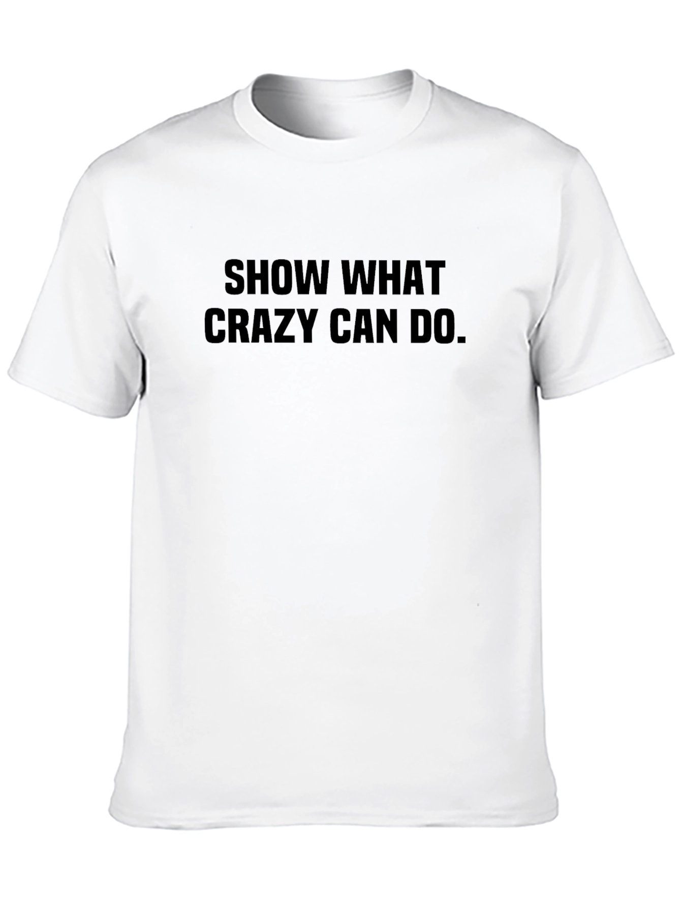 Black Crazy Can Do Graphic Tee - Black view 10