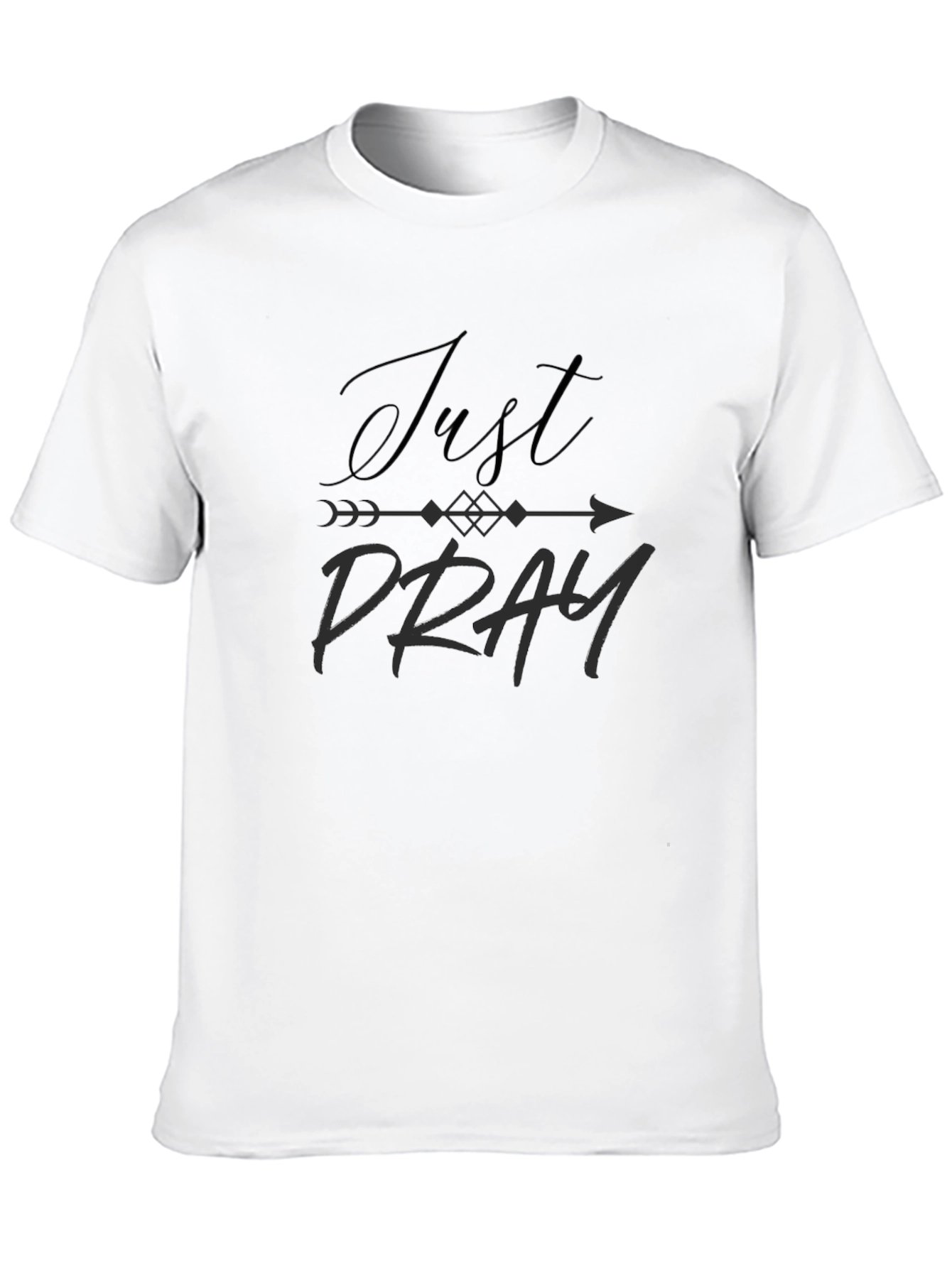 Black Just Pray Graphic Tee - Comfort Fit view 10