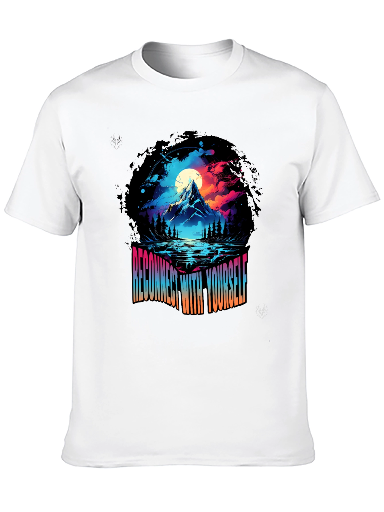 Black Reconnect with Yourself Graphic Tee view 10