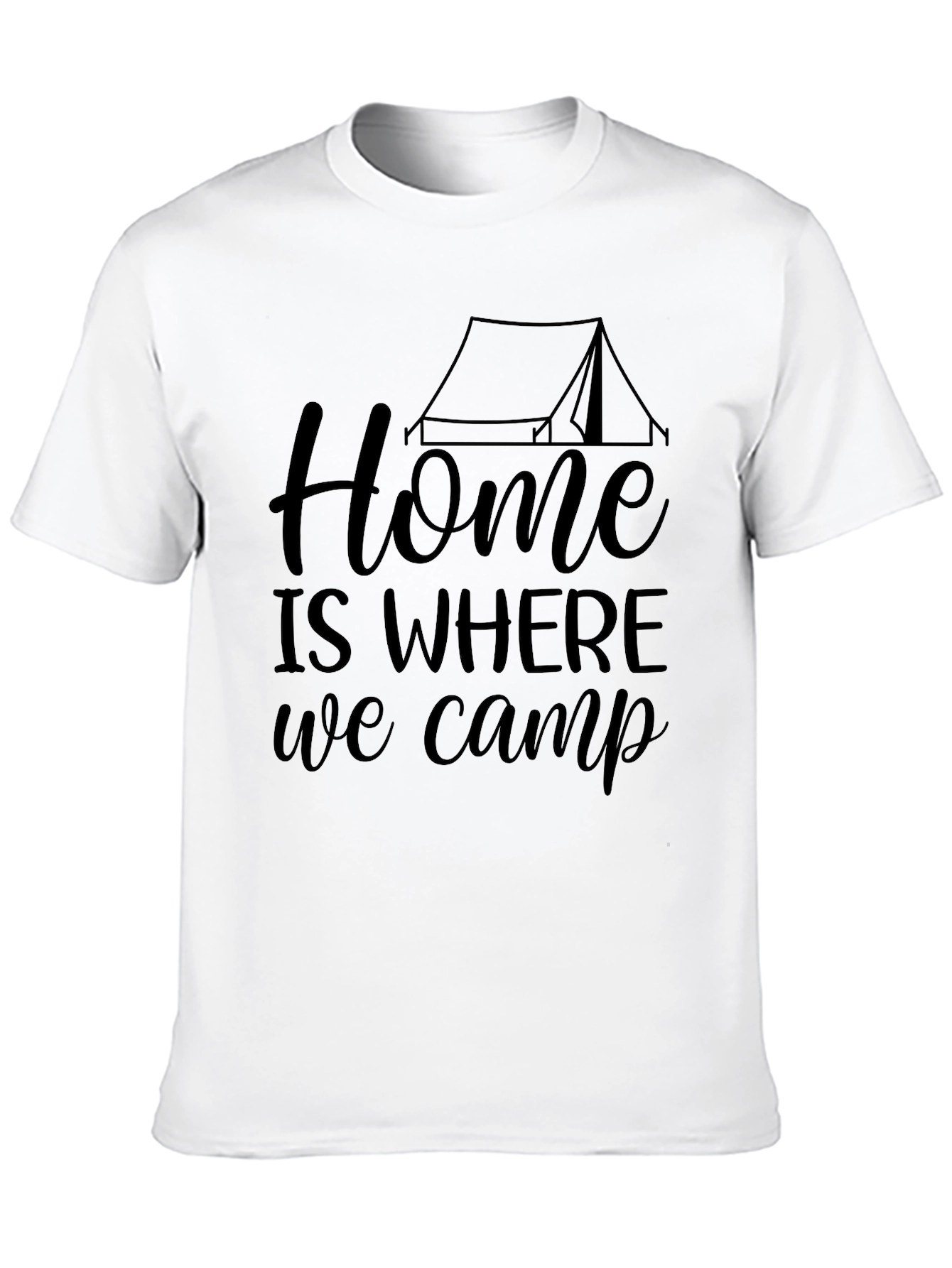 Black Home is Where We Camp T-Shirt view 10