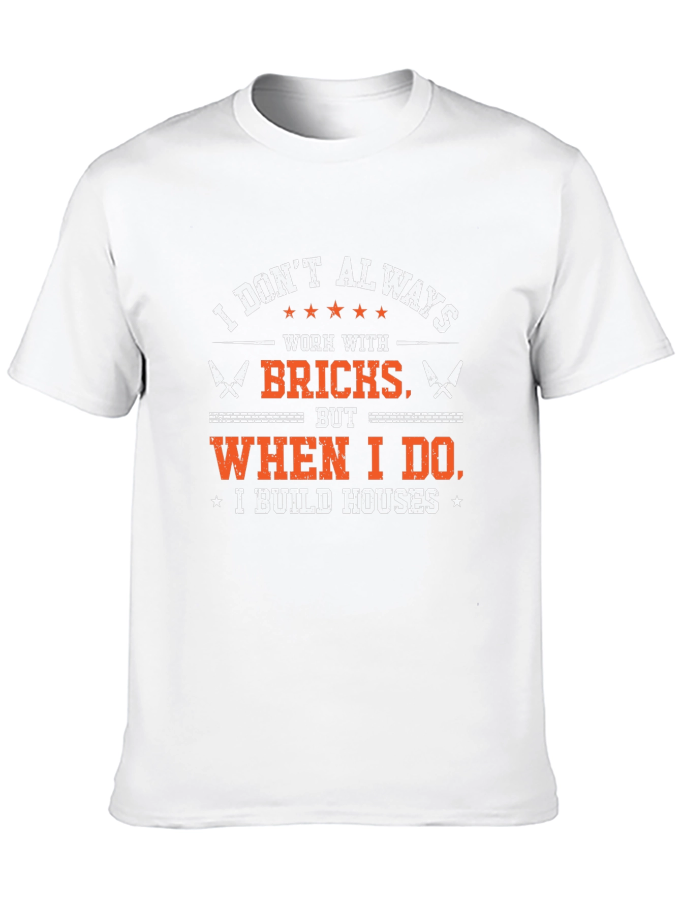 Black Bricklayer T-Shirt - I Build Houses view 10