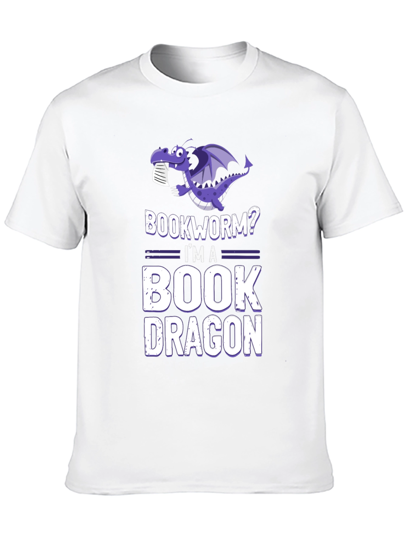 Black Bookworm? I'm a Book Dragon T-Shirt view 10