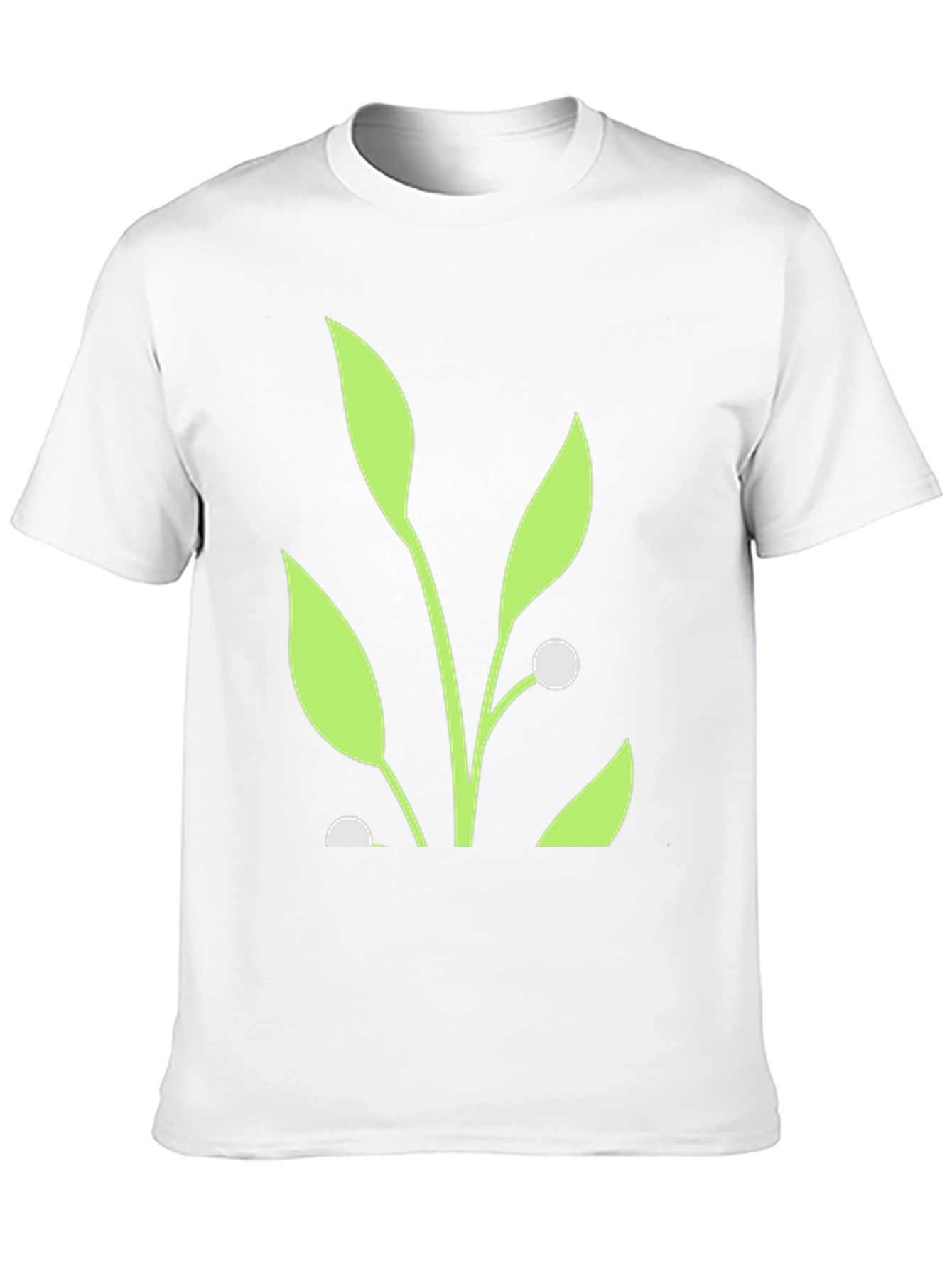 Black Nature Inspired Graphic Tee - Black Cotton Blend view 10