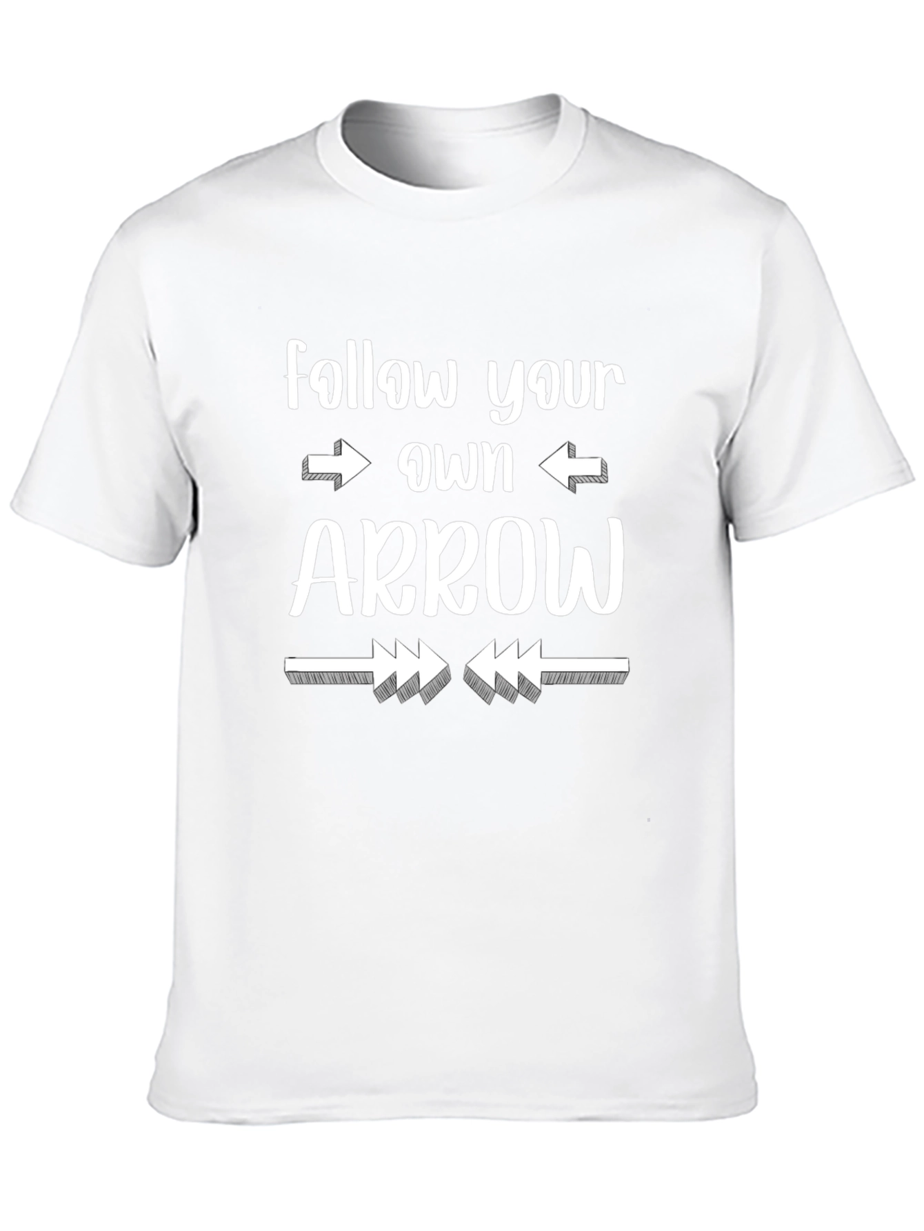 Black Follow Your Own Arrow Graphic T-Shirt view 10