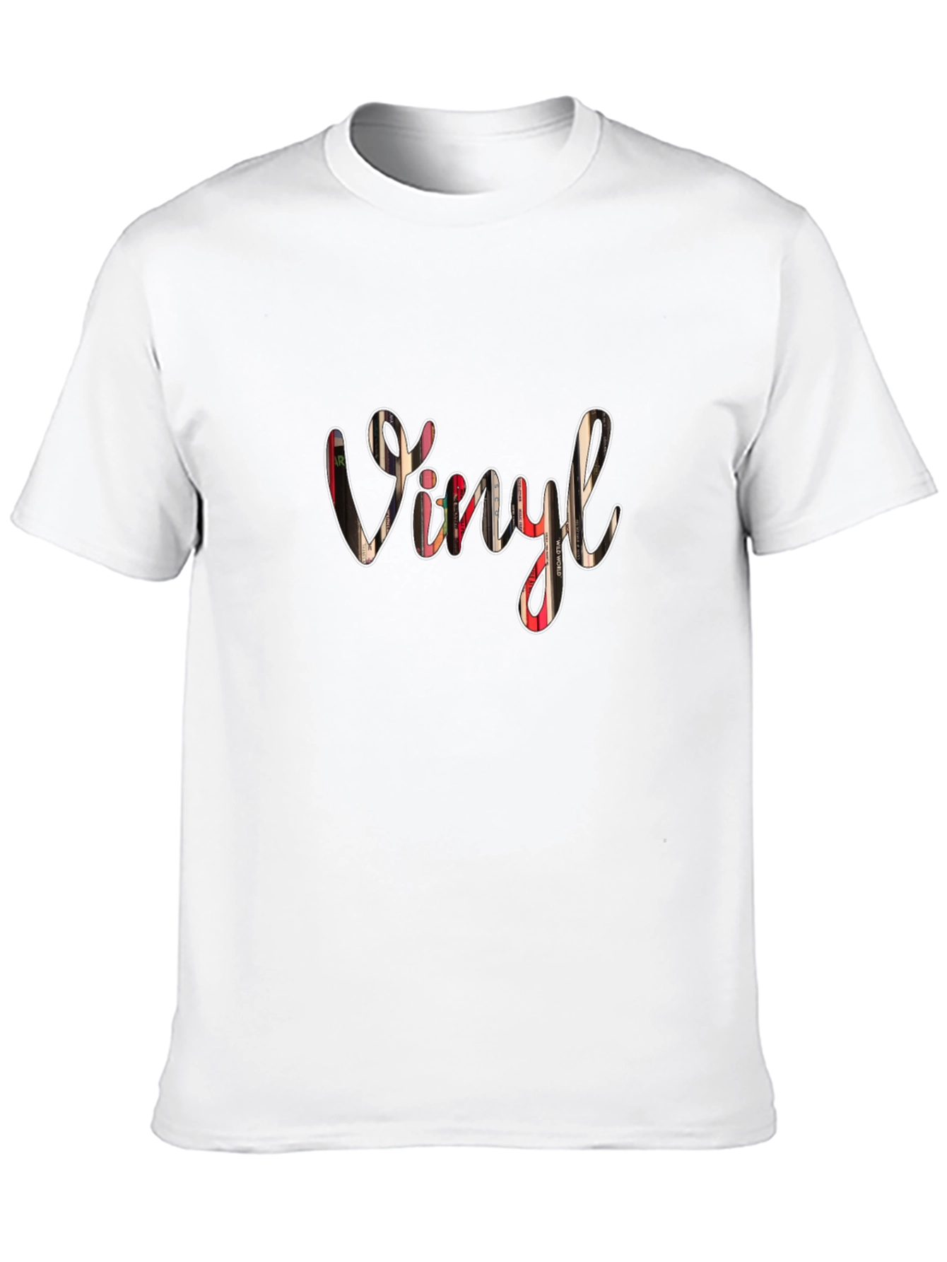 Black Vinyl Record Lover T-Shirt - Black Tee view 10