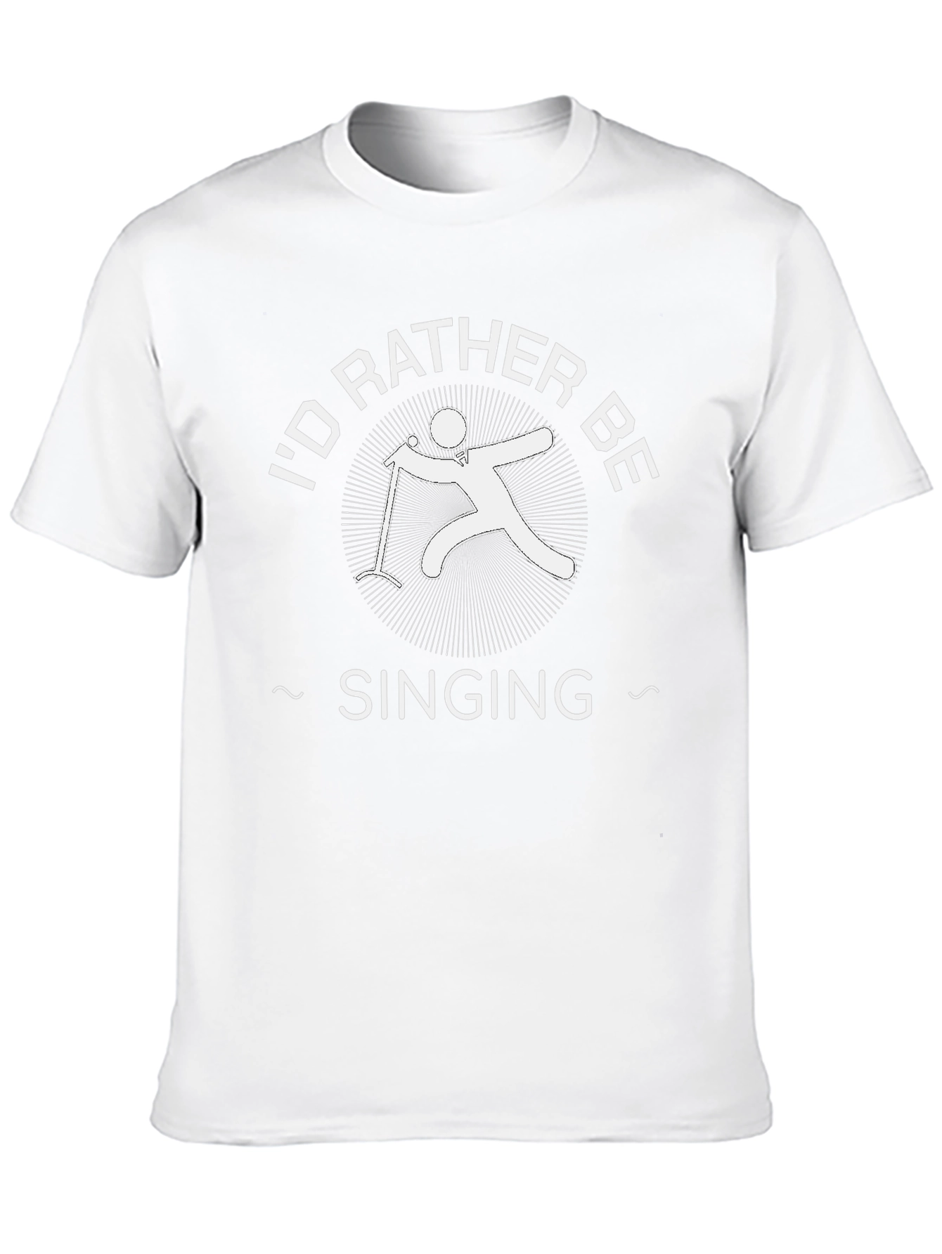Black I'd Rather Be Singing Graphic Tee view 10