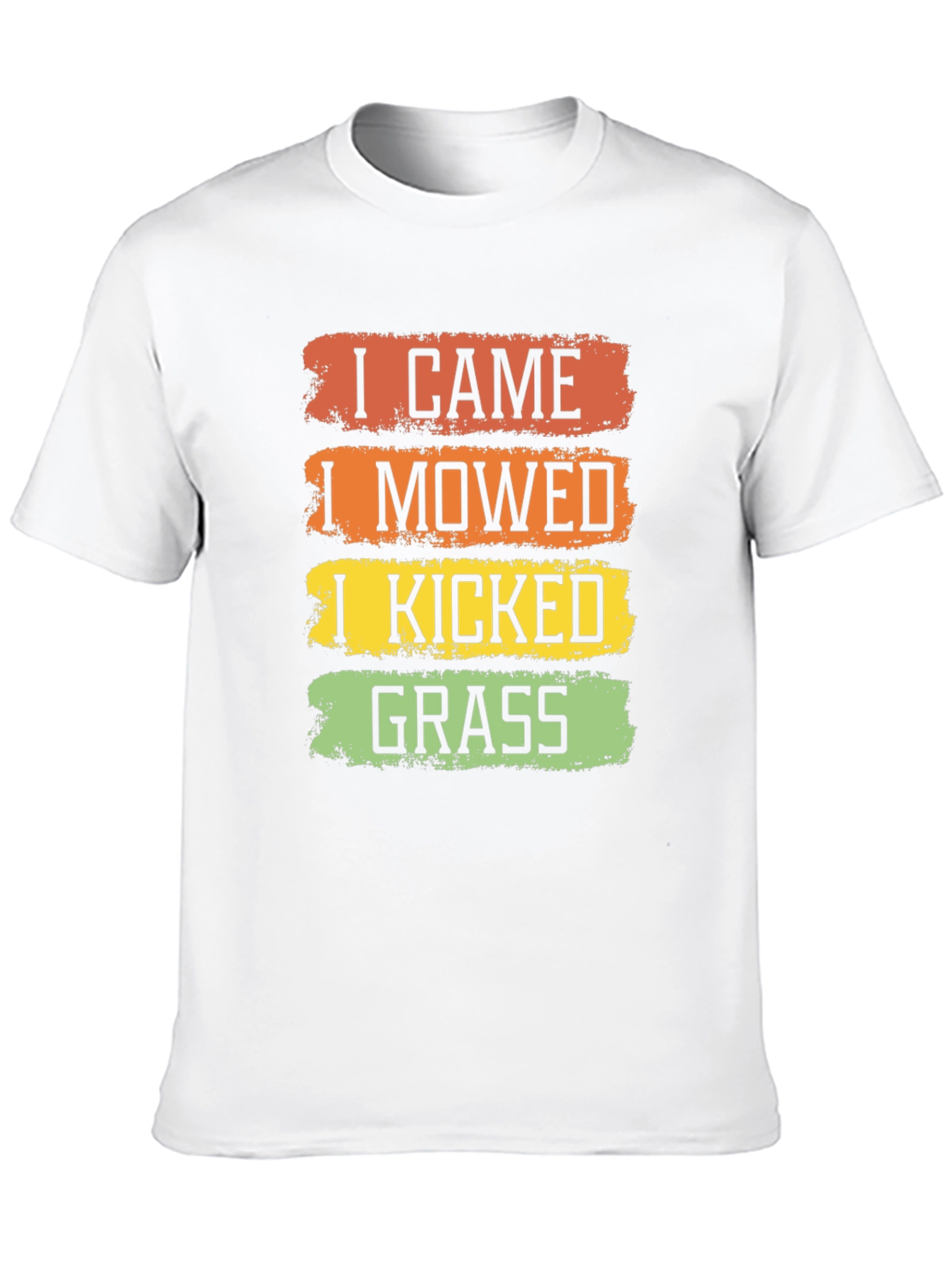 Black I Came I Mowed I Kicked Grass T-Shirt view 10