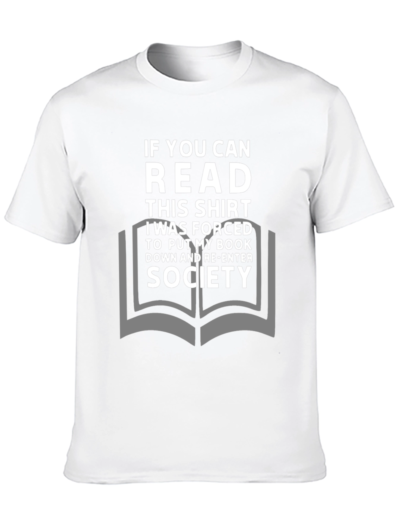 Black Funny Reader T-Shirt: If You Can Read This Shirt view 10
