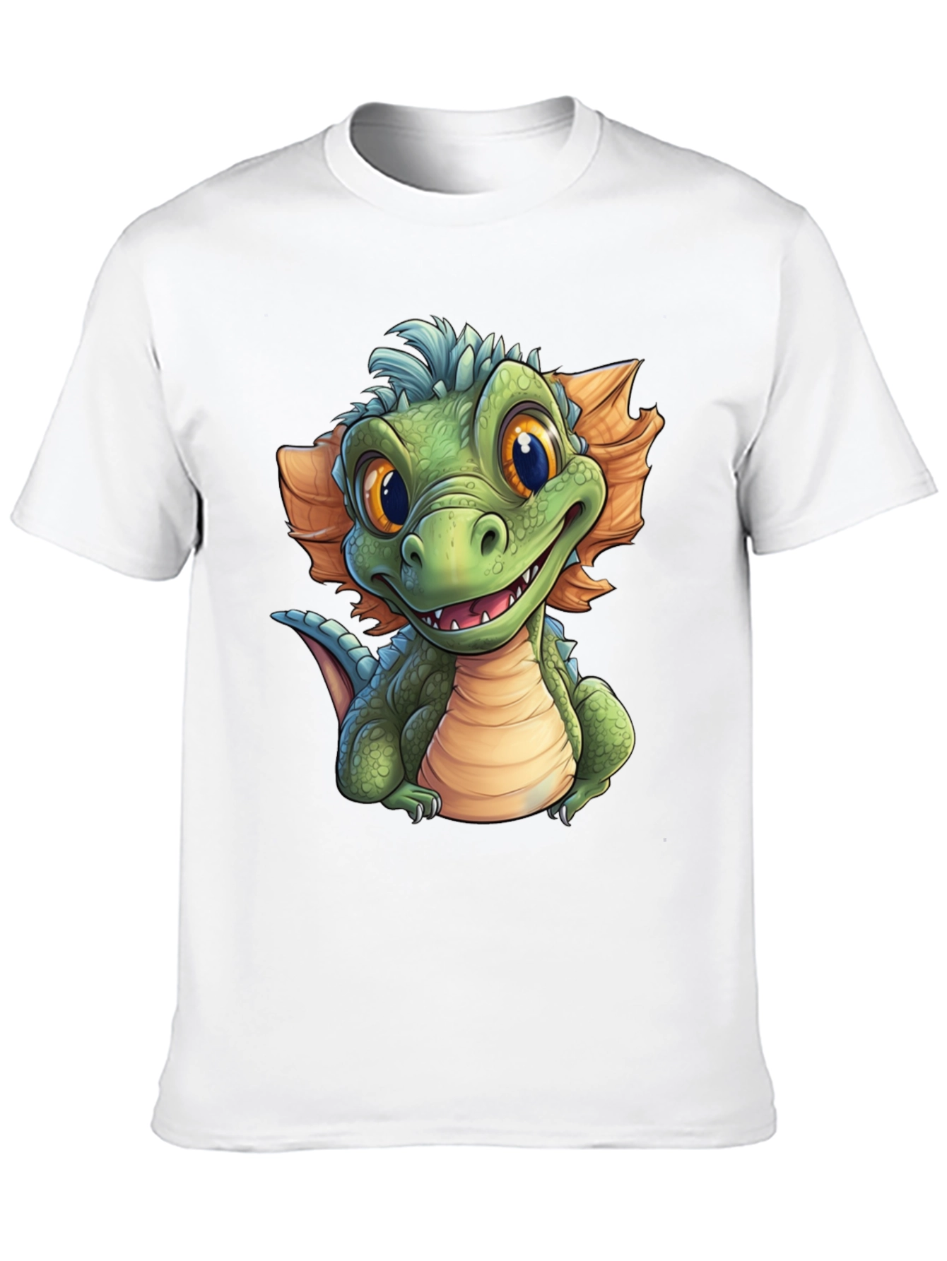 Black Cartoon Dragon Graphic T-Shirt - Fun & Unique Design view 10