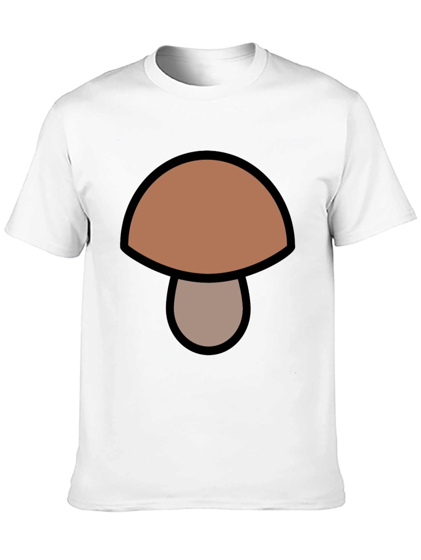 Black Mushroom Graphic Tee -  Unisex Crew Neck T-Shirt view 10