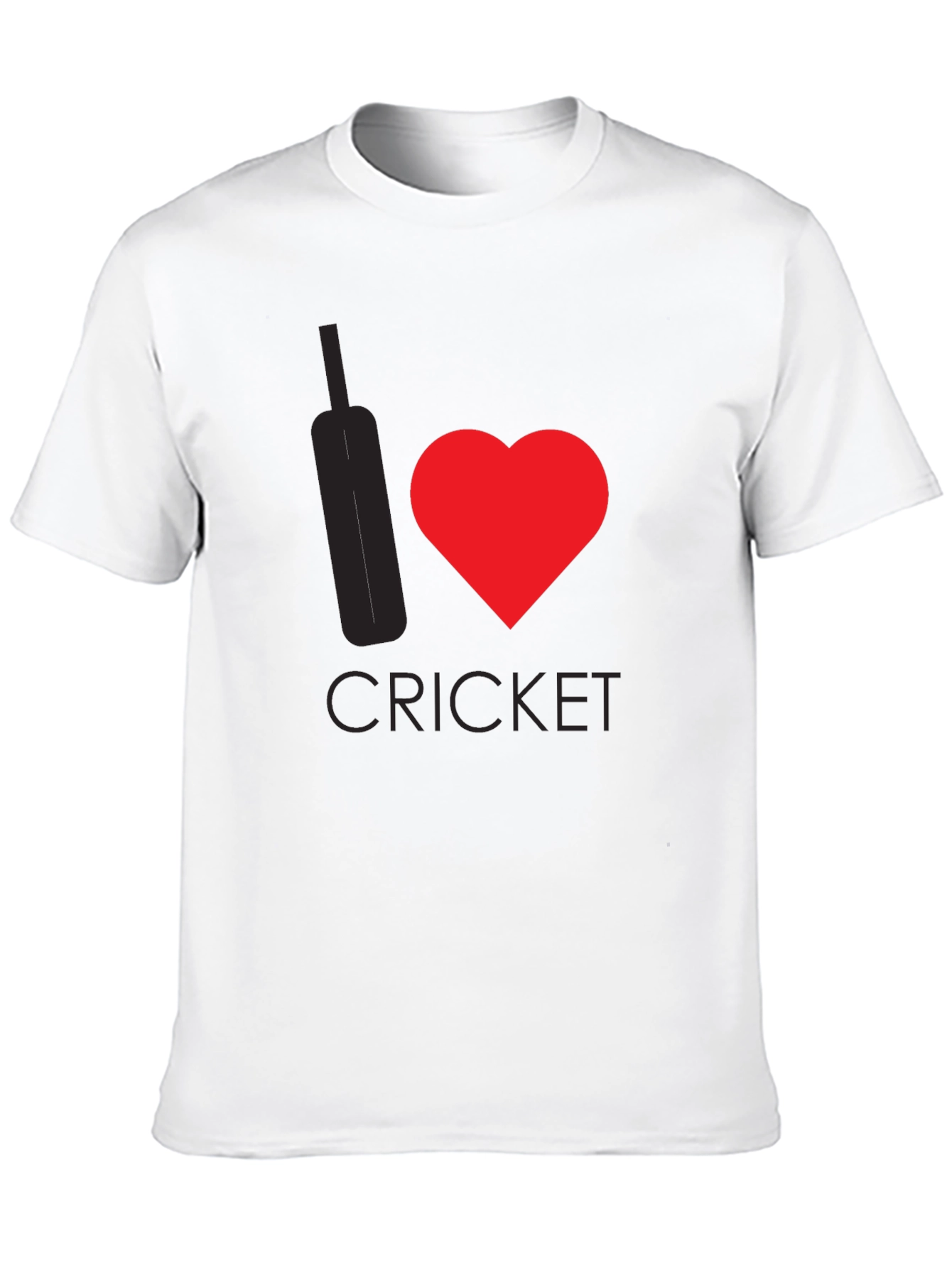 Black I Heart Cricket Black T-Shirt view 10
