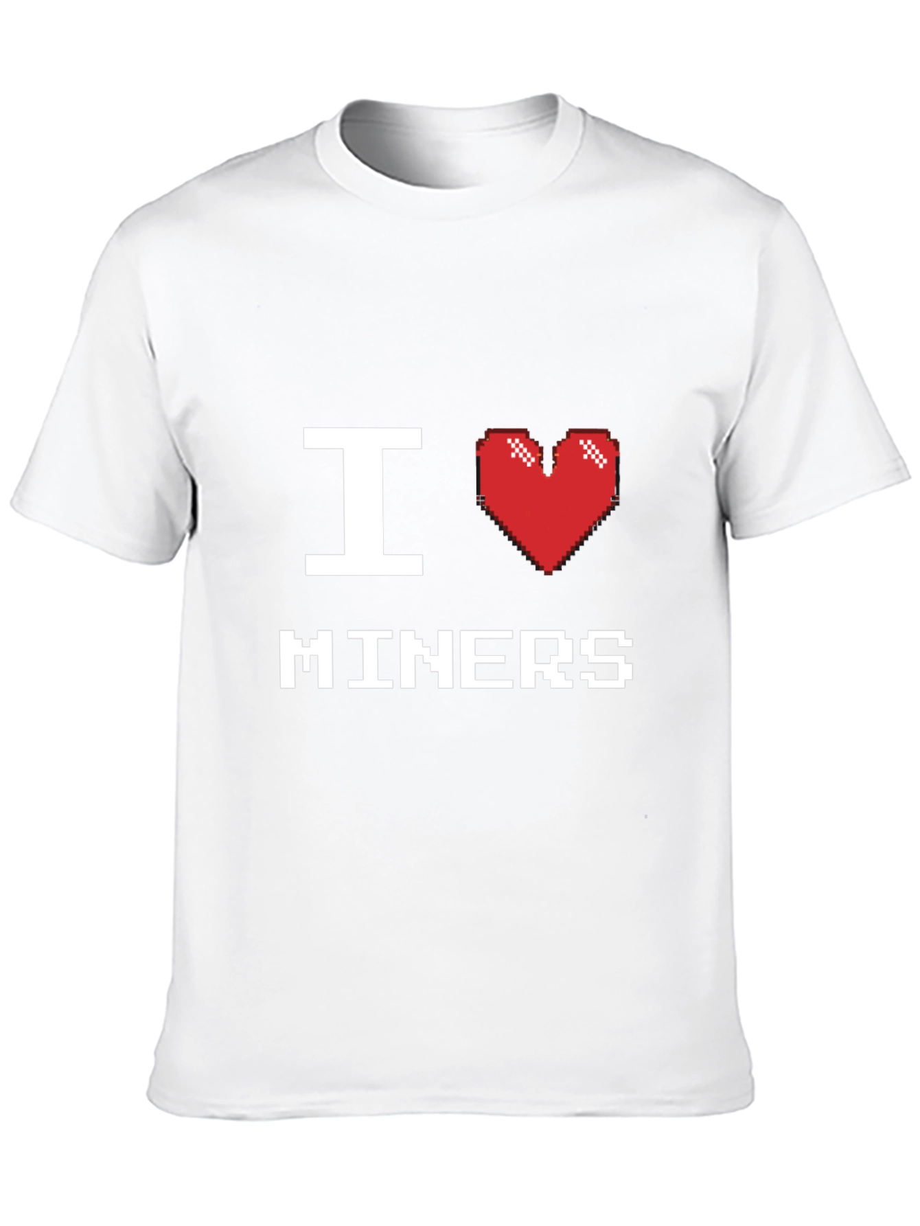 Black I Heart Miners T-Shirt - Black Cotton Tee view 10