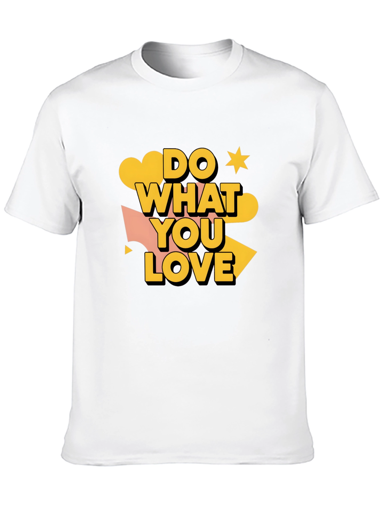 Black Do What You Love Graphic Tee - Stylish Men's Black T-Shirt view 10
