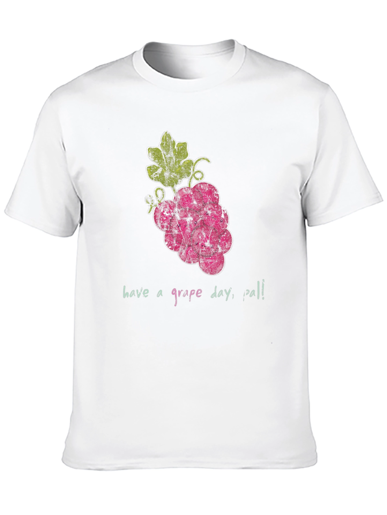 Black Have a Grape Day T-Shirt - Unique Fruit Graphic Tee view 10
