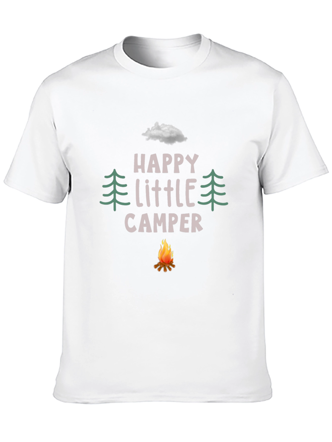 Black Happy Little Camper Graphic Tee view 10
