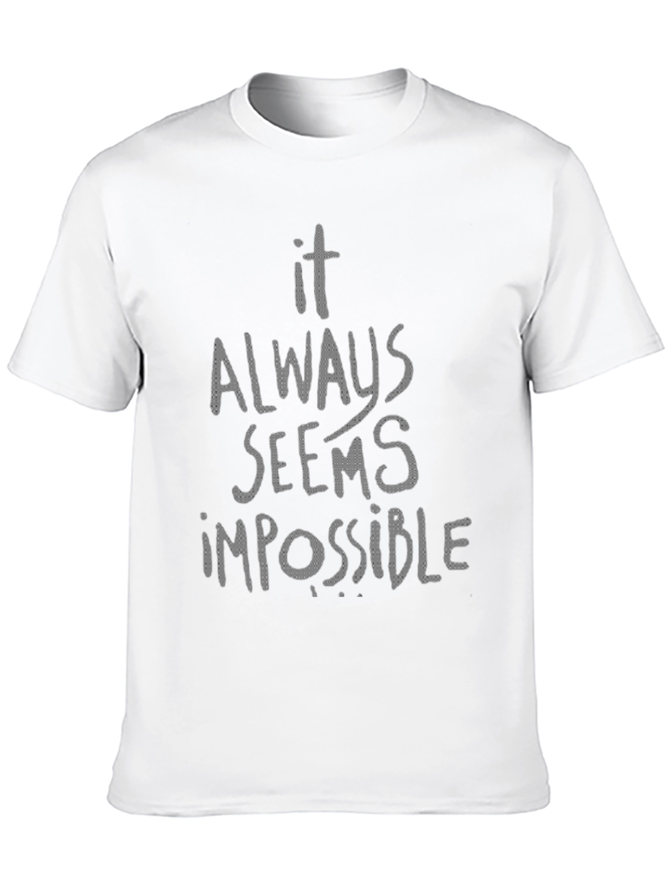 Black Impossible Graphic Tee - Mens Crew Neck T-Shirt view 10