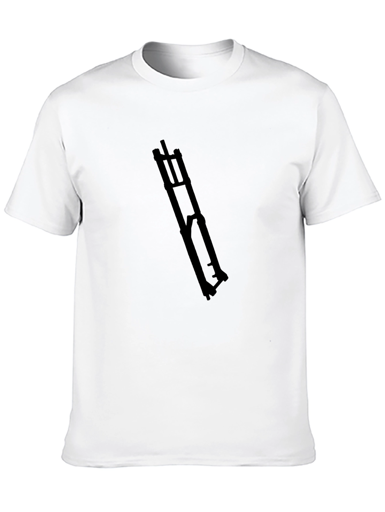 Black Black T-Shirt with Geometric Design view 10