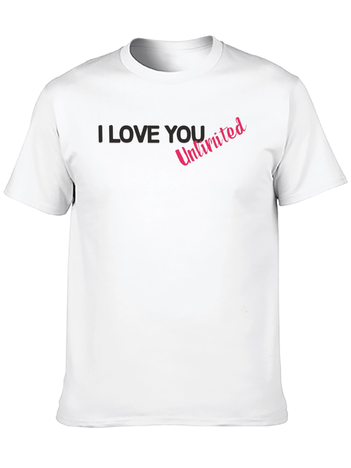 Black I Love You Unlimited Black Tee view 10