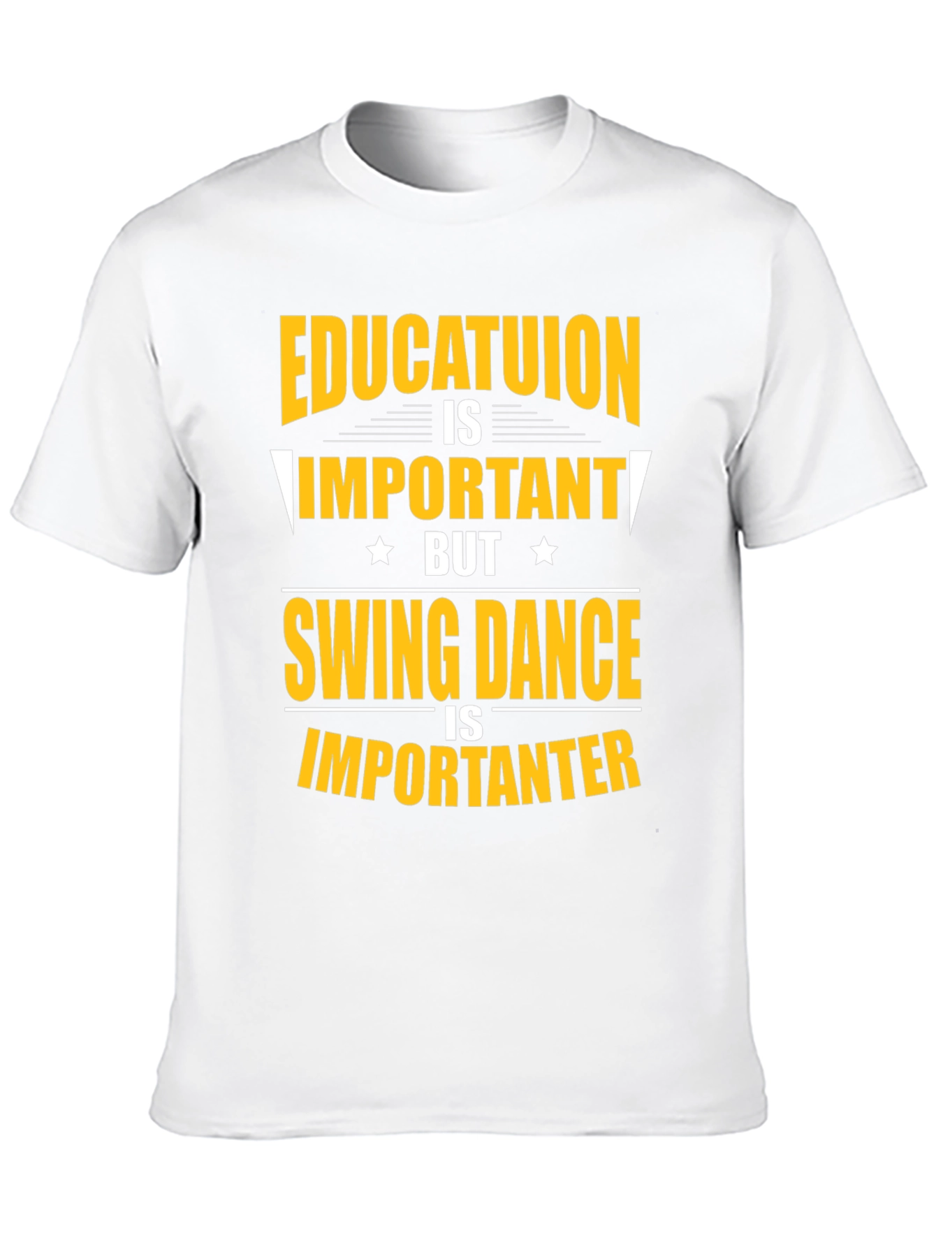 Black Education vs Swing Dance Graphic T-Shirt view 10