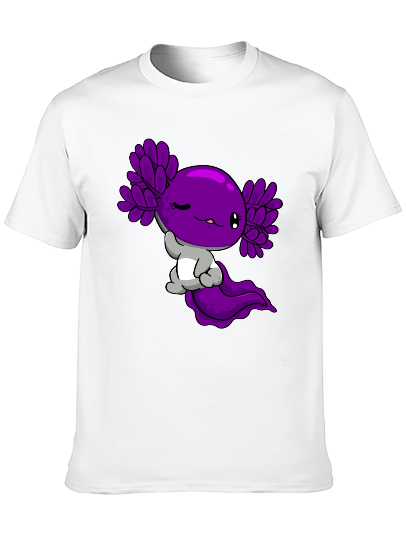 Black Axolotl Graphic Tee - Cute Amphibian Design view 10
