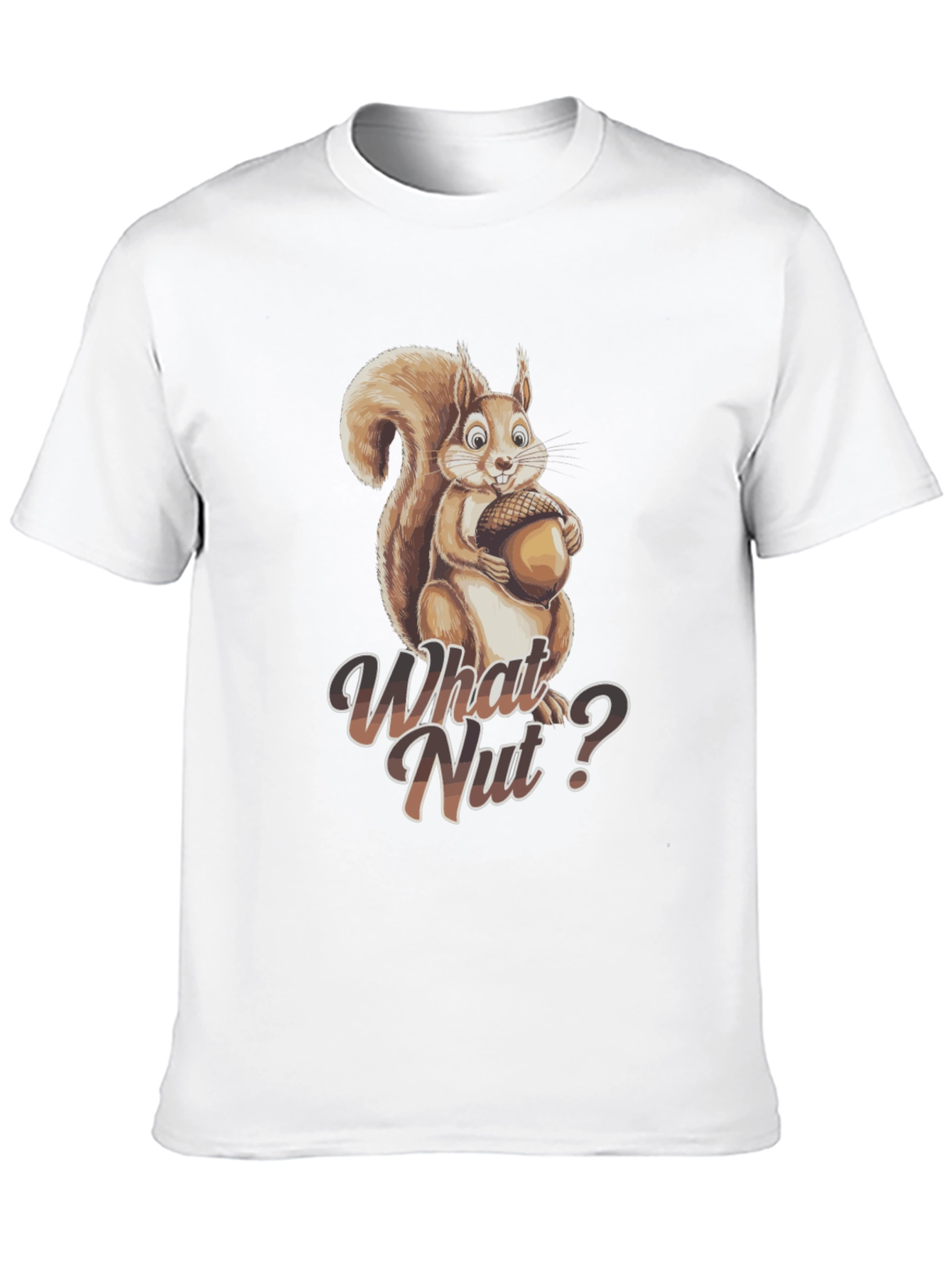 Black What Nut? Squirrel Graphic Tee - Unisex view 10