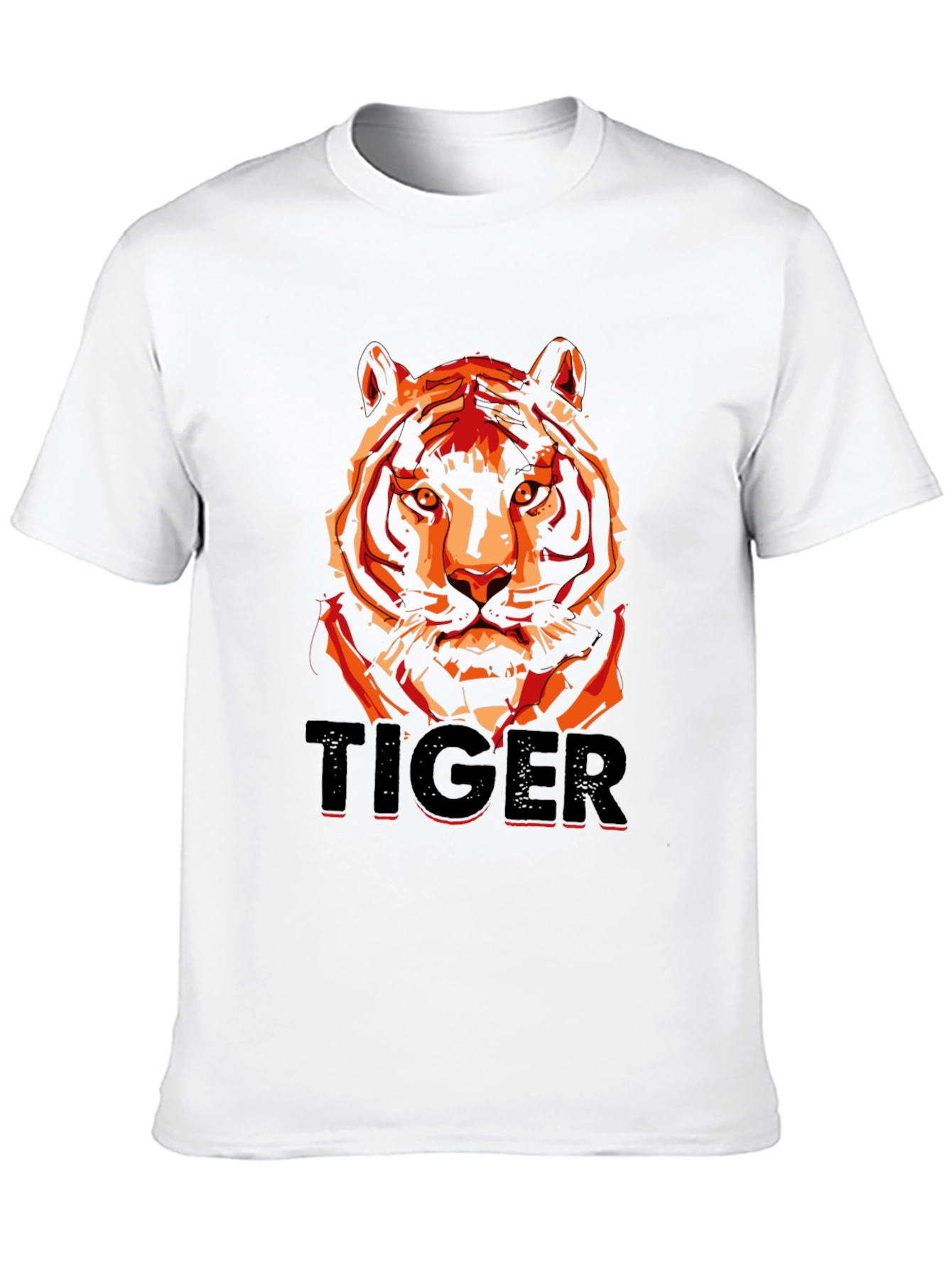 Black Tiger Graphic T-Shirt - Men's Black Tee view 10