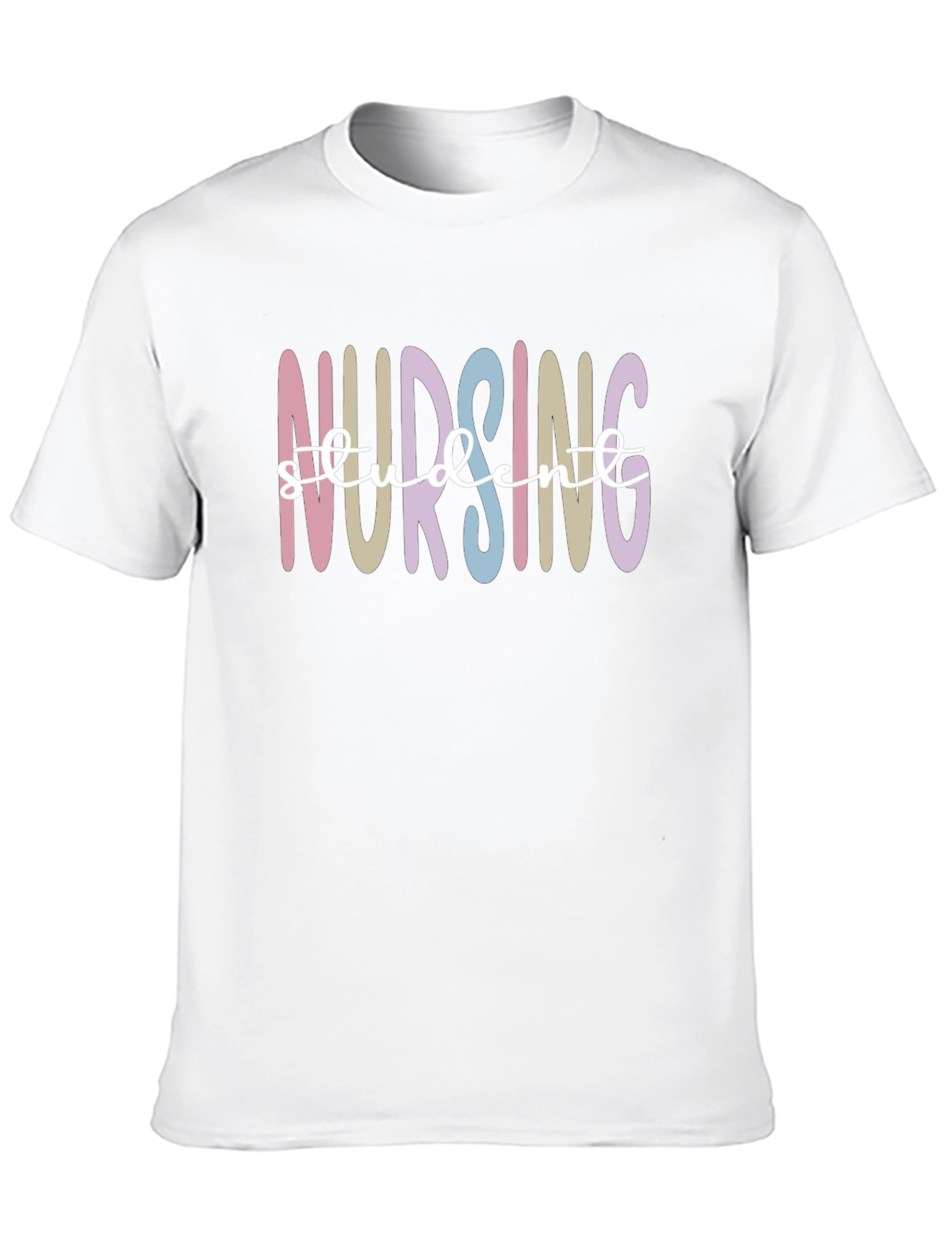 Black Nursing Student T-Shirt - Colorful Design view 10