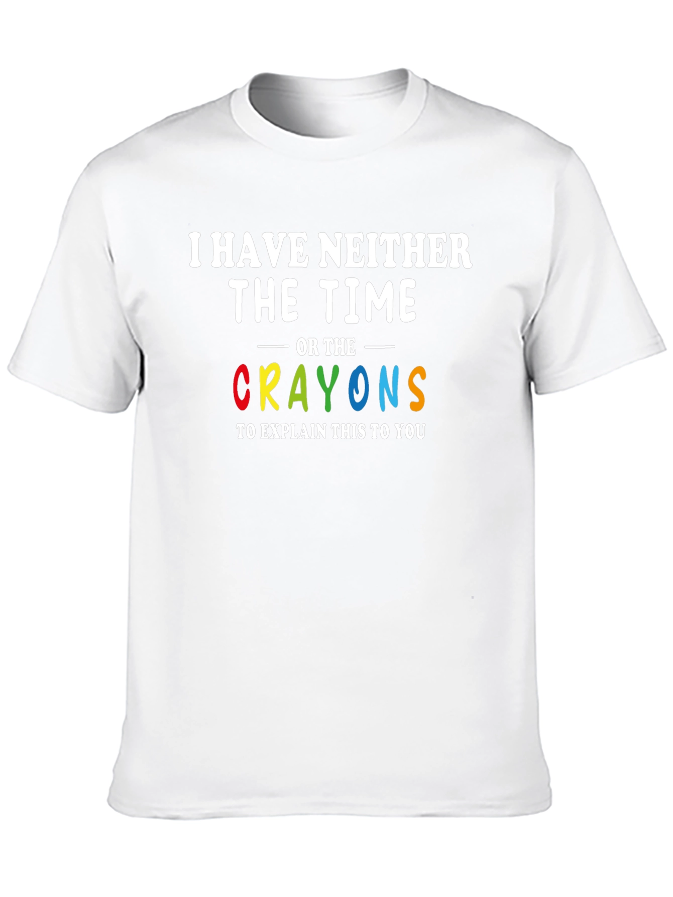 Black Time and Crayons Graphic Tee view 10
