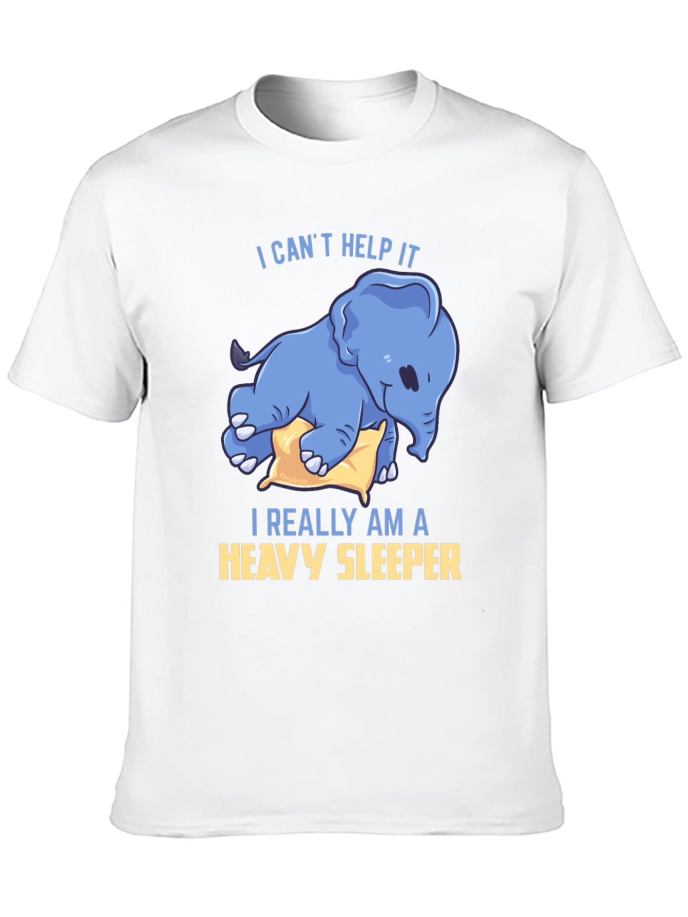 Black Heavy Sleeper Elephant Graphic T-Shirt view 10