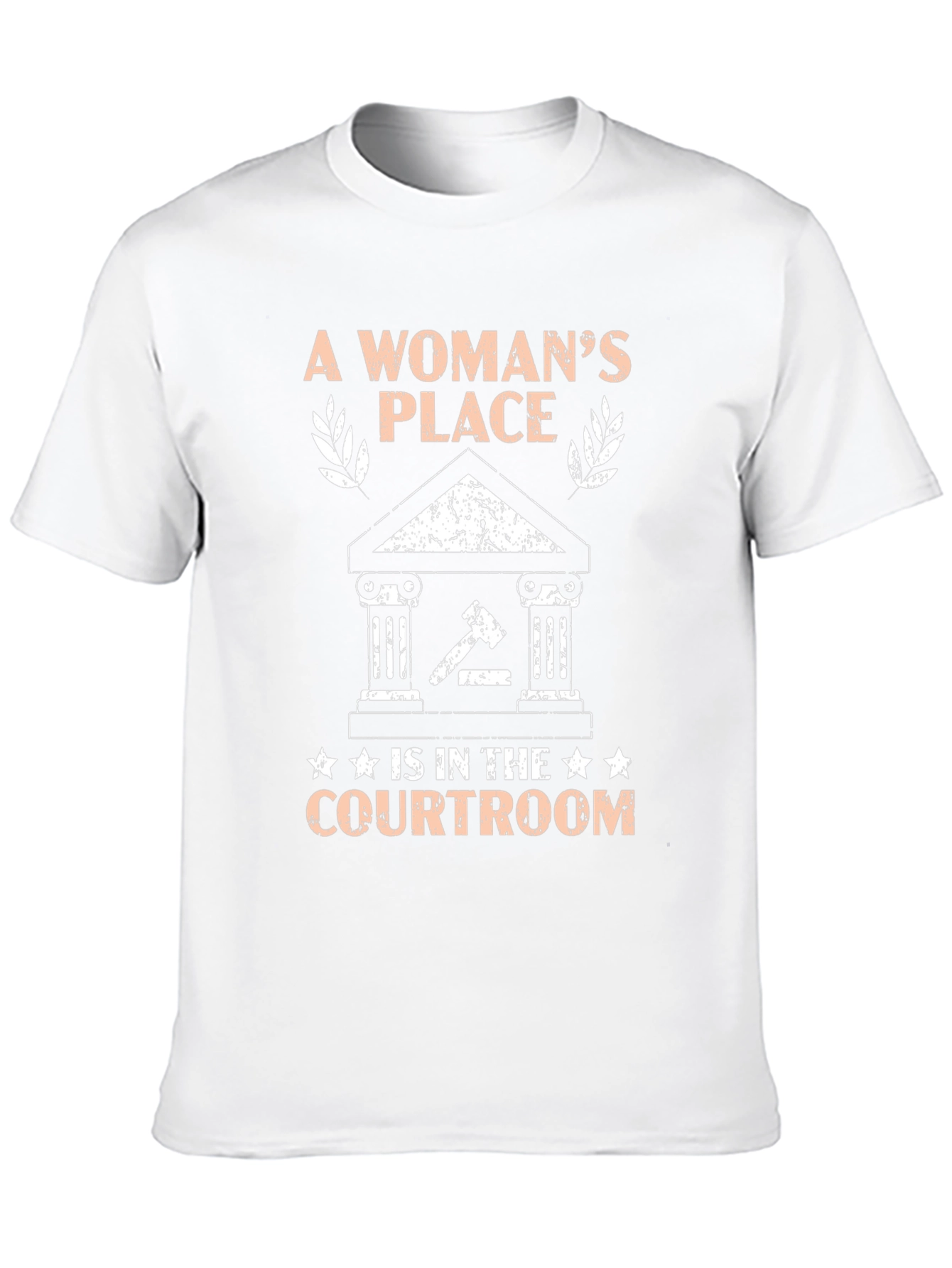 Black A Woman's Place Is In The Courtroom T-Shirt view 10