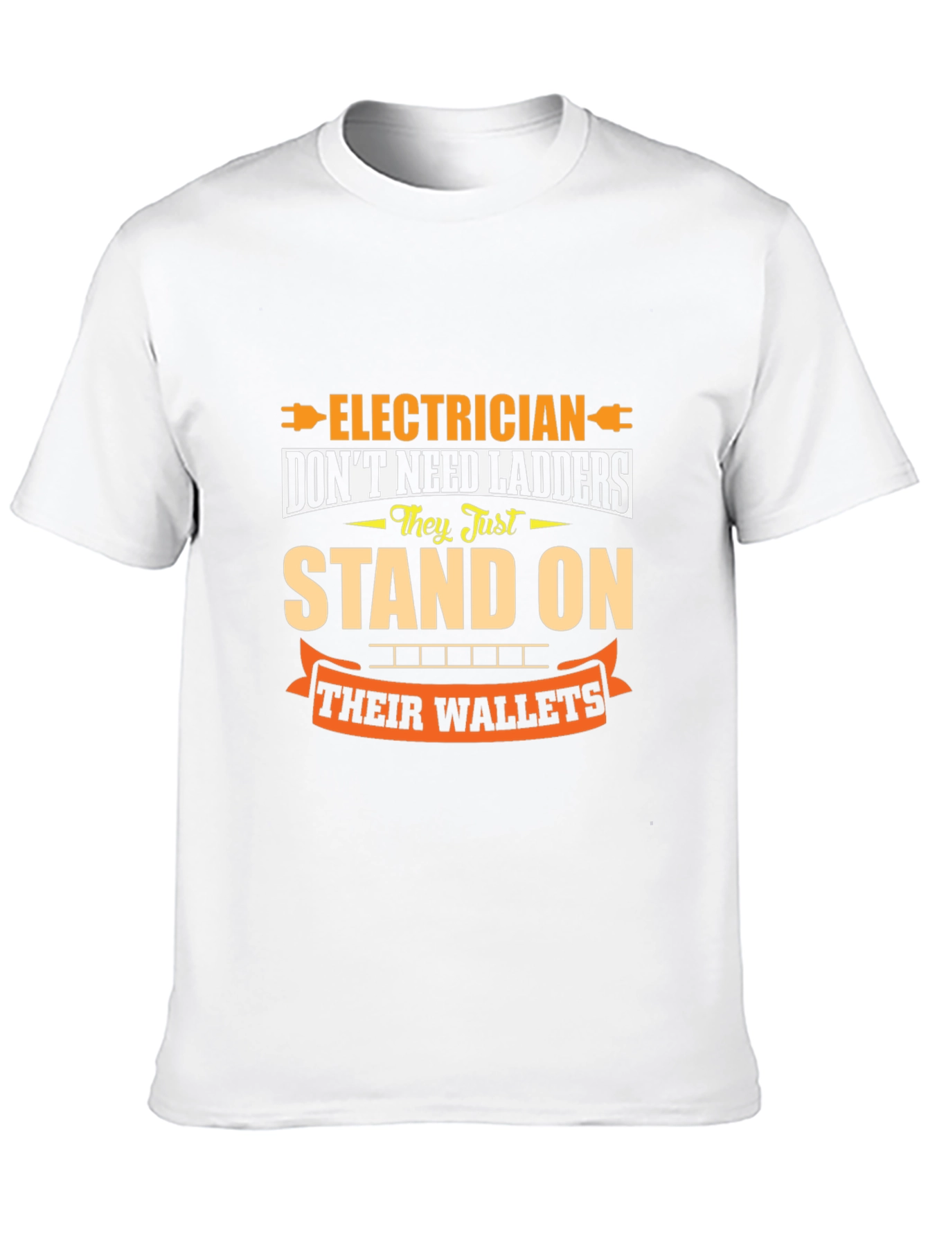 Black Electrician Wallet Humor Graphic Tee - Black view 10