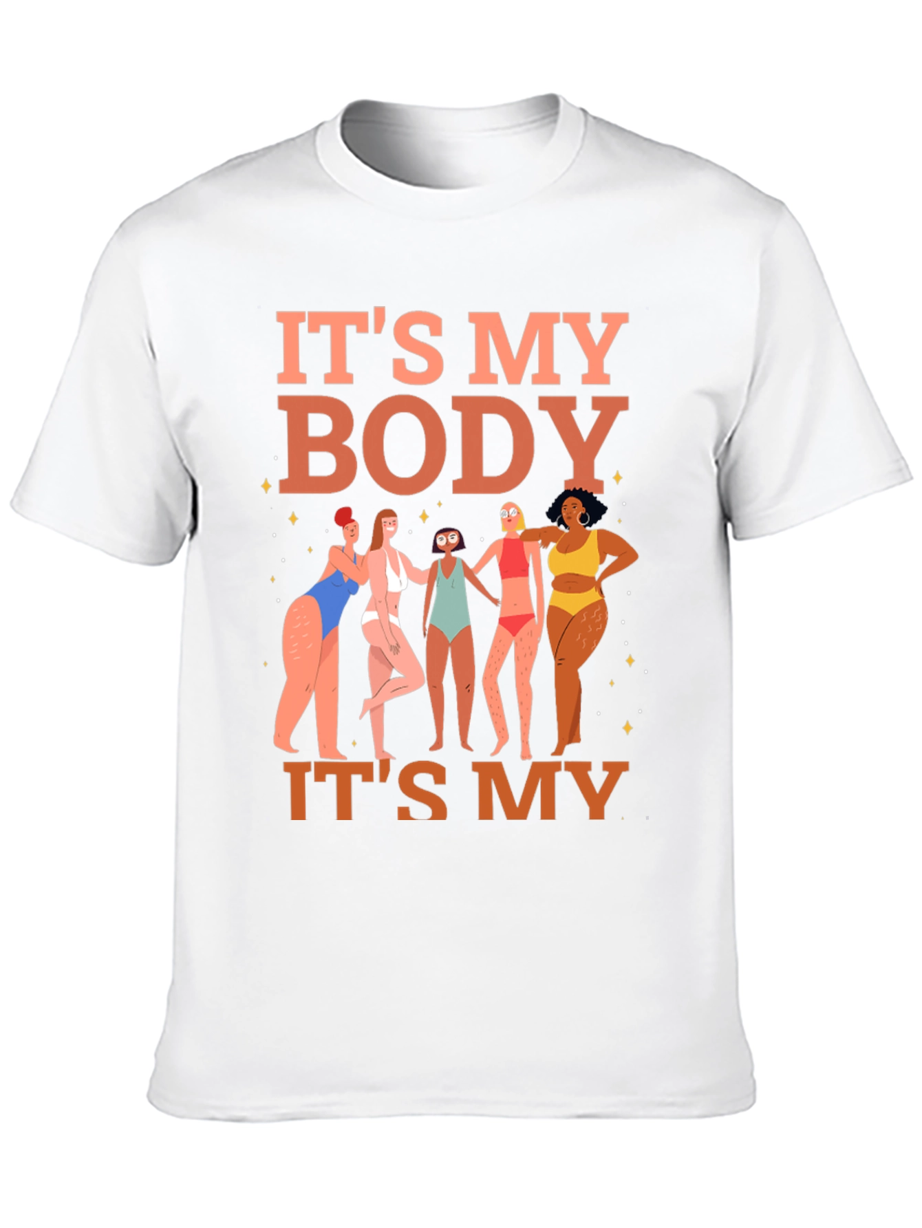 Black It's My Body T-Shirt - Women's Rights Graphic Tee view 10