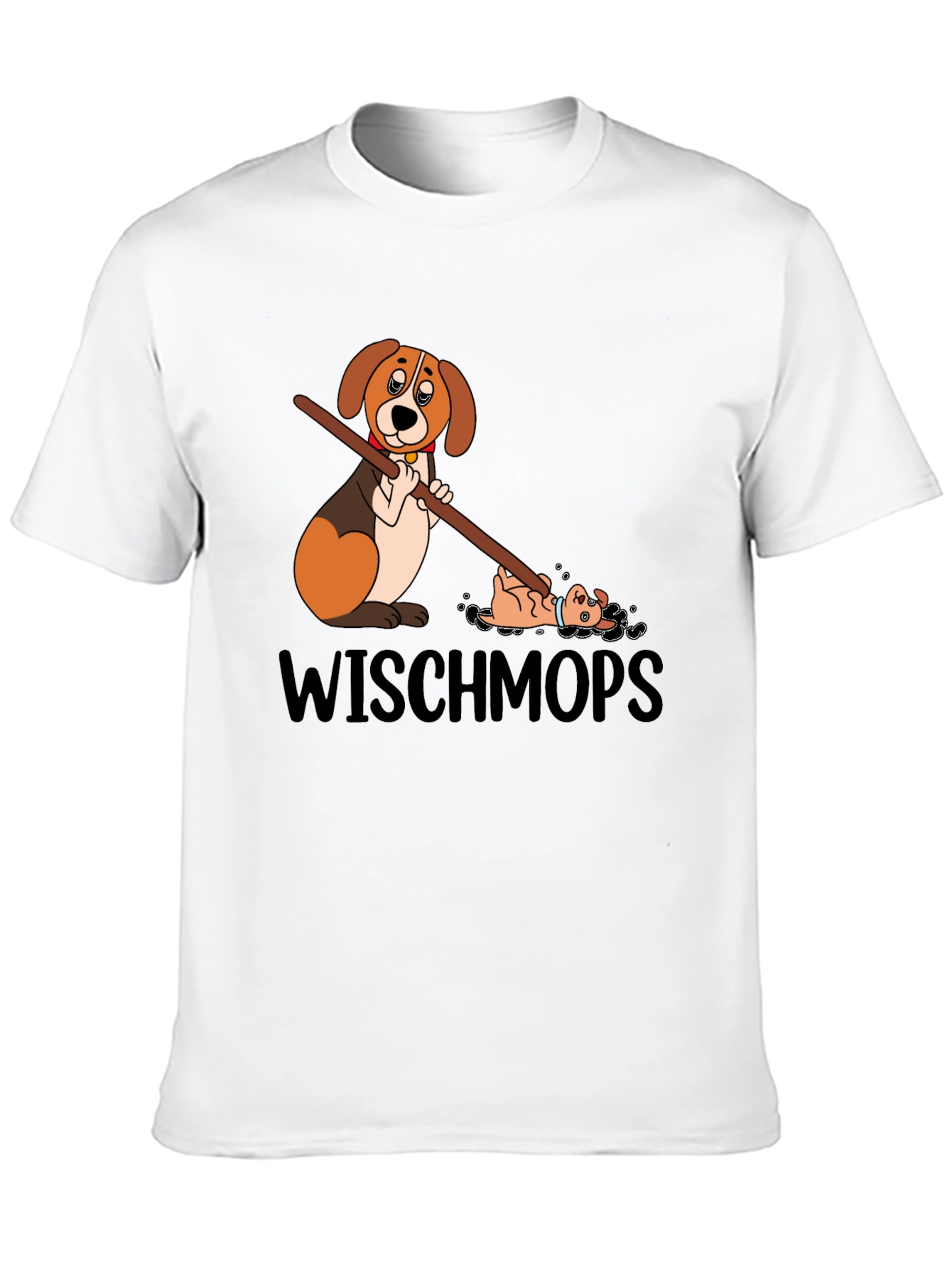 Black Wischmops Dog T-Shirt view 10