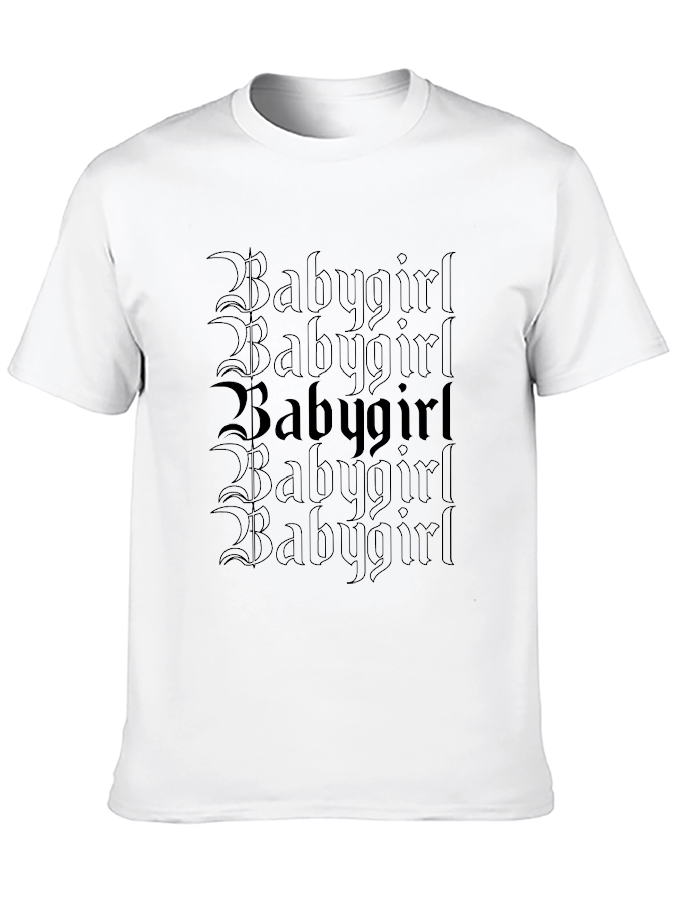Babygirl Gothic Tee - Dark Aesthetic Print Shirt - 10