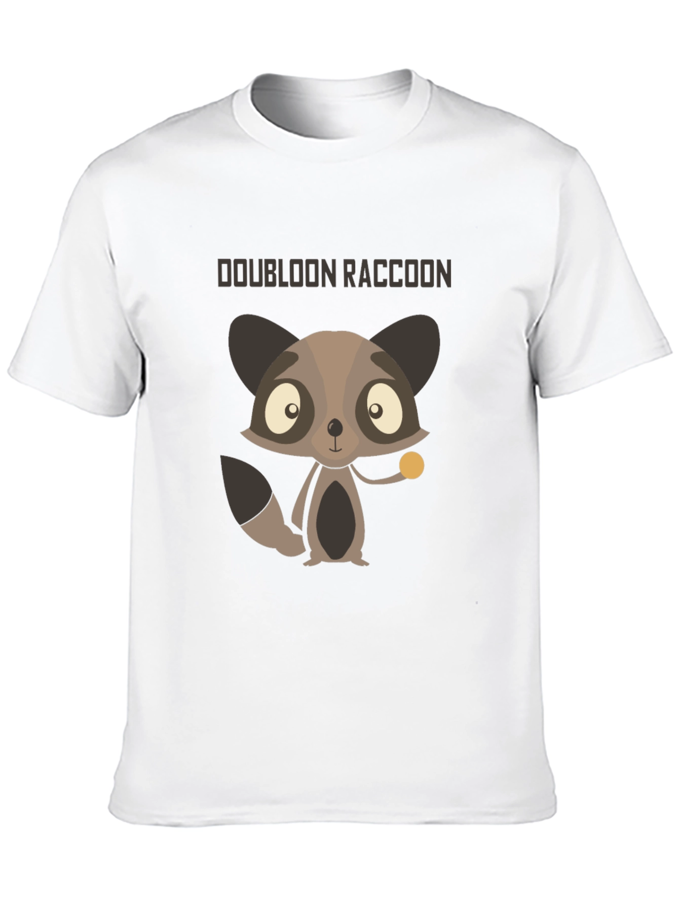 Black Doubloon Raccoon Graphic T-Shirt view 10