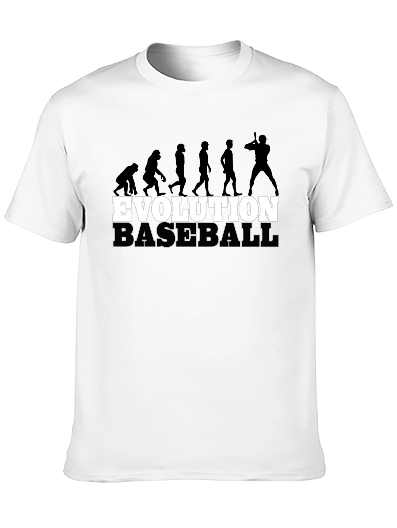 Black Evolution of Baseball Black T-Shirt view 10