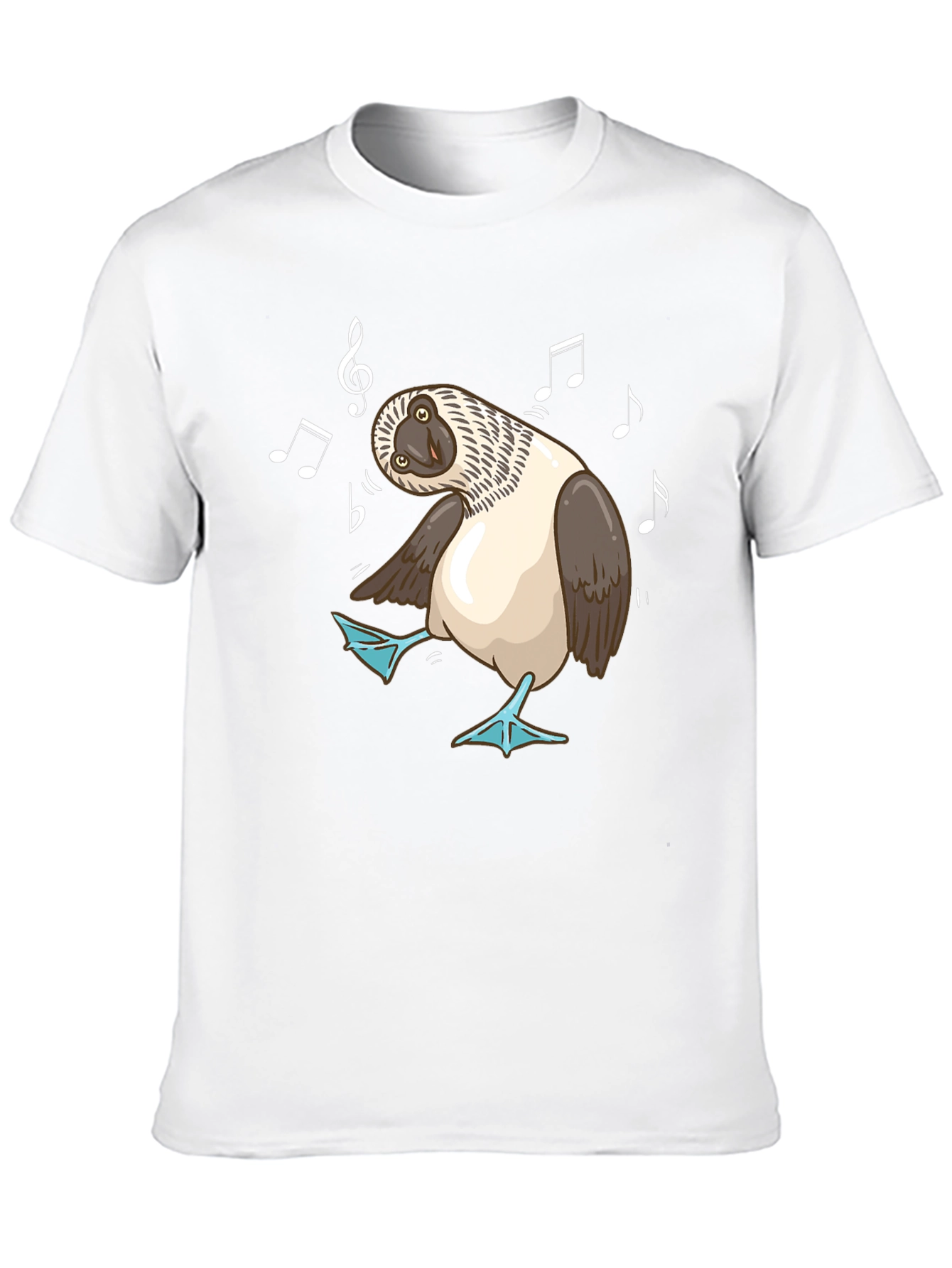 Black Dancing Blue-Footed Booby Graphic Tee view 10
