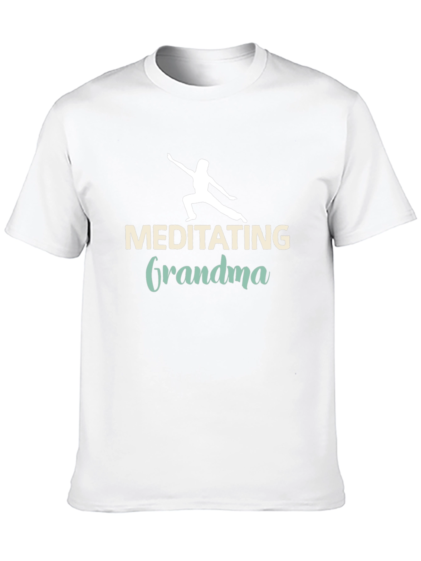 Black Meditating Grandma Black Tee view 10