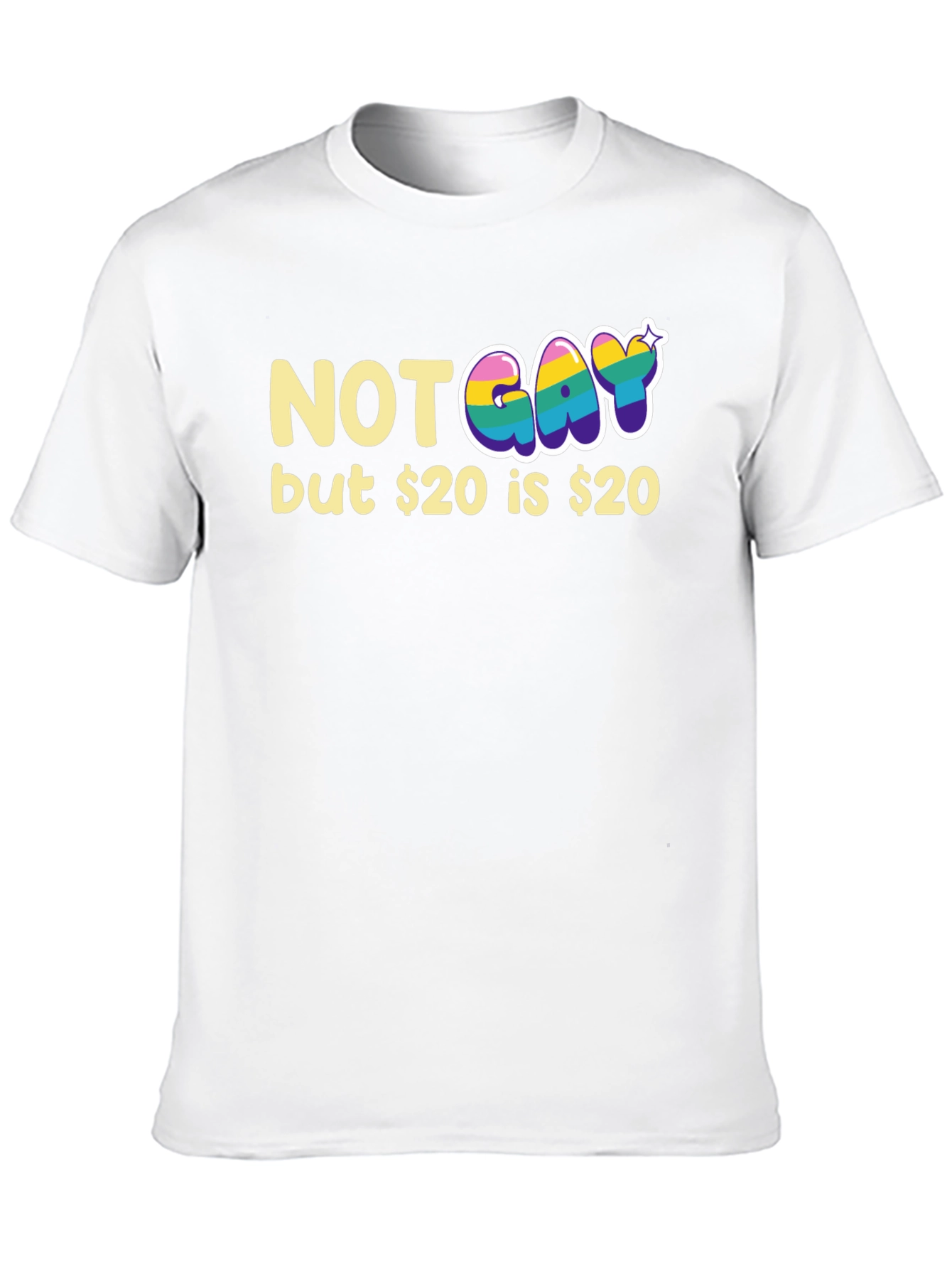 Black Not Gay but $20 T-Shirt Funny Graphic Tee view 10