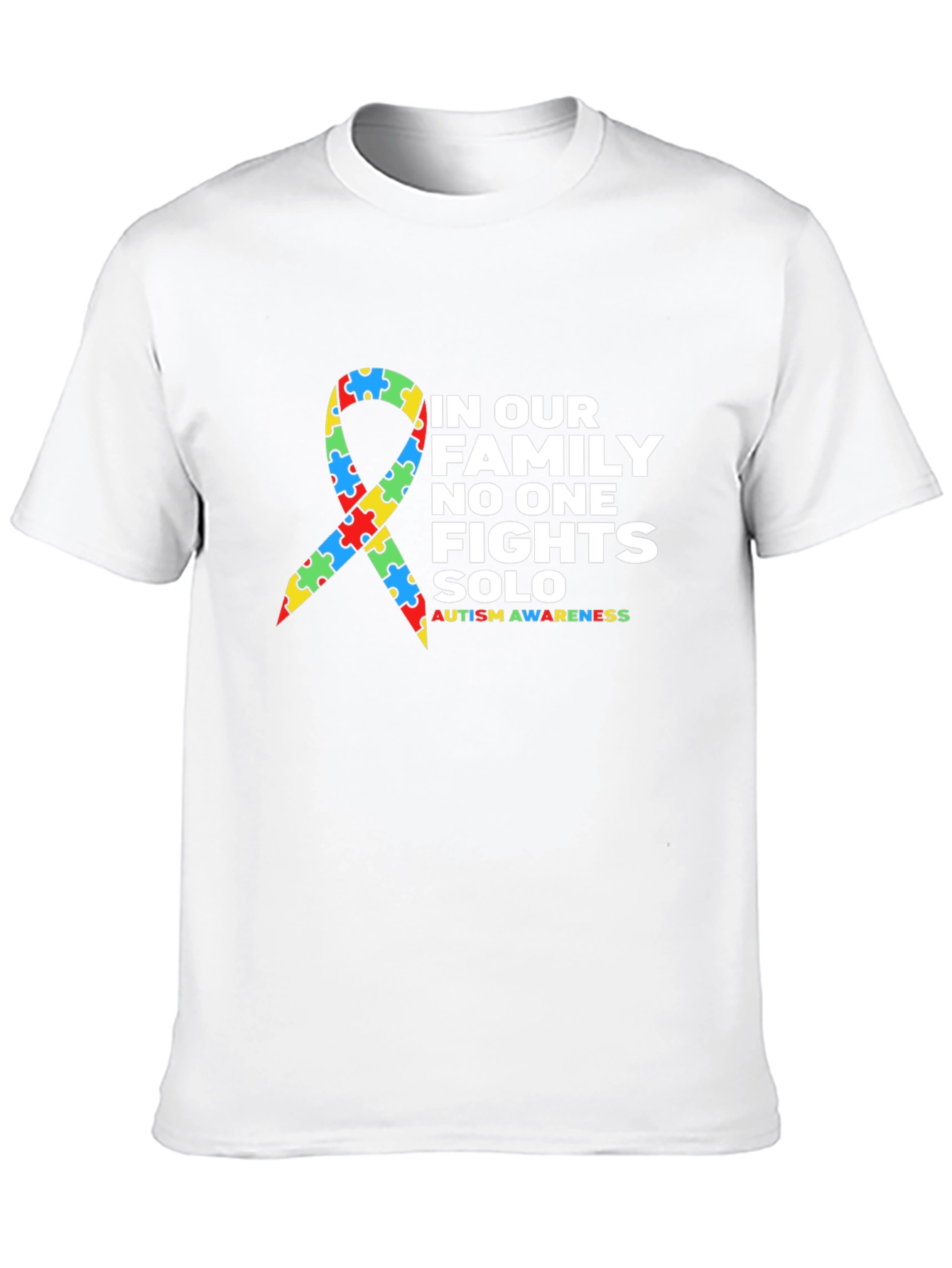 Black Autism Awareness Family T-Shirt view 10
