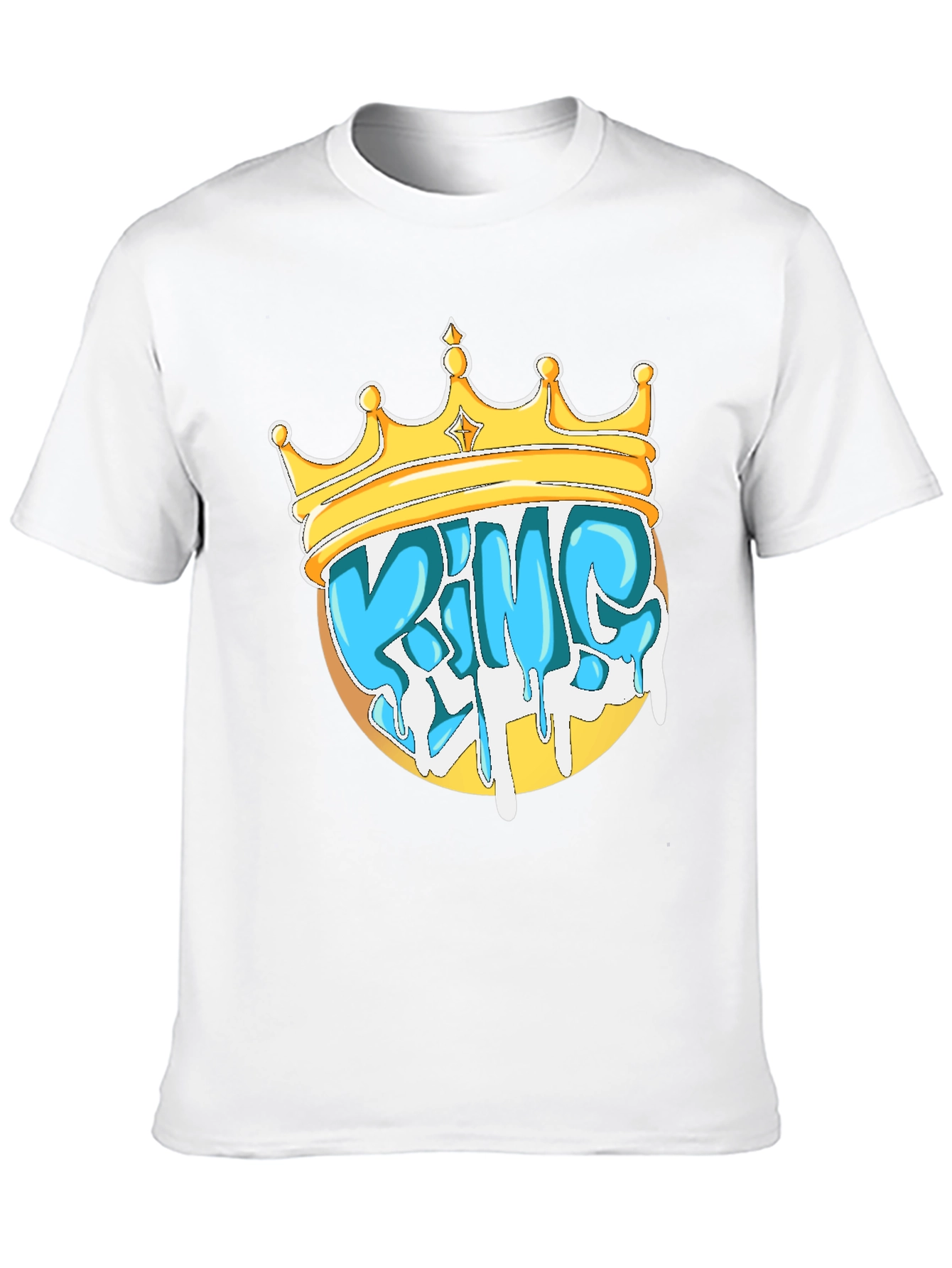 Black King Crown Graphic Tee - Stylish Men's Black T-Shirt view 10