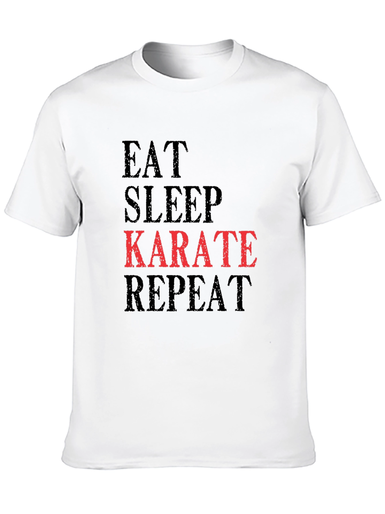 Black Eat Sleep Karate Repeat T-Shirt view 10