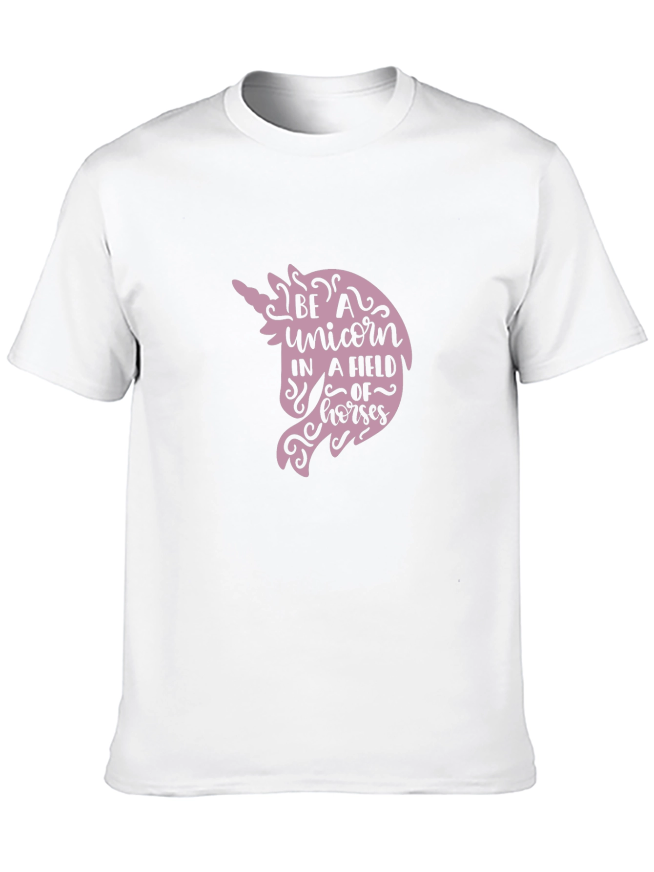 Black Be a Unicorn T-Shirt - Unique Graphic Tee view 10