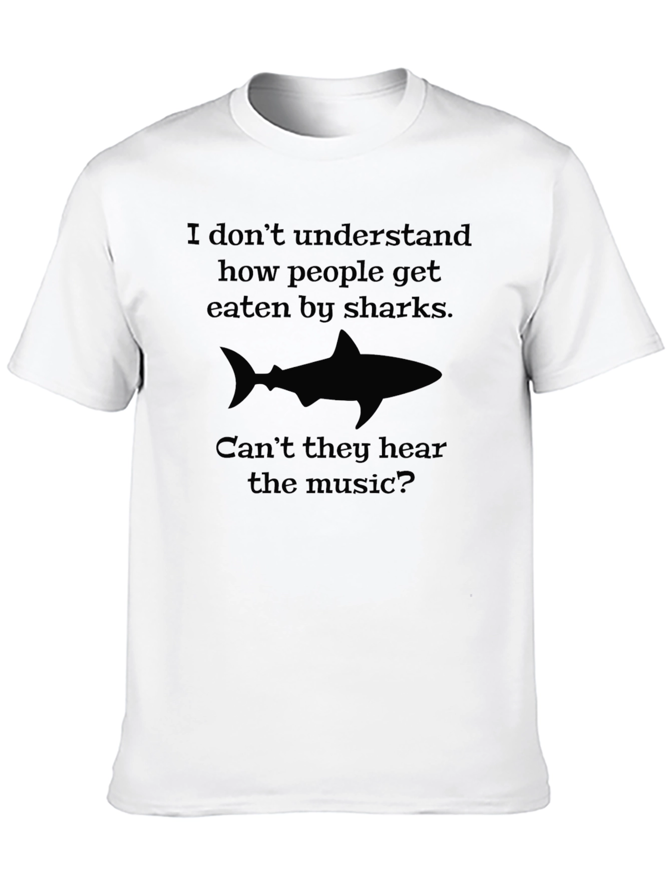 Black Shark Music T-Shirt - Funny Graphic Tee view 10