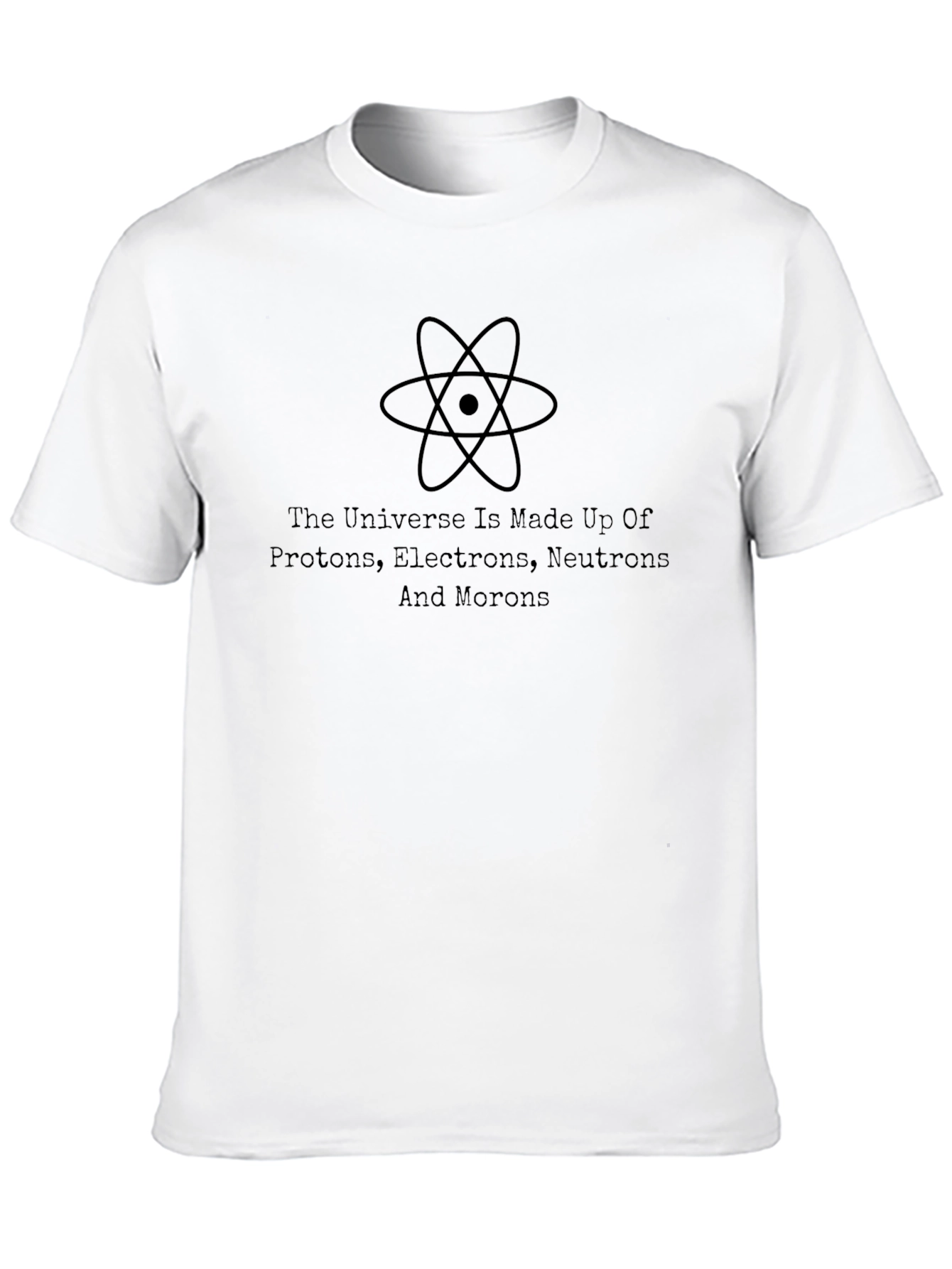 Black The Universe Tee - Funny Science T-Shirt view 10