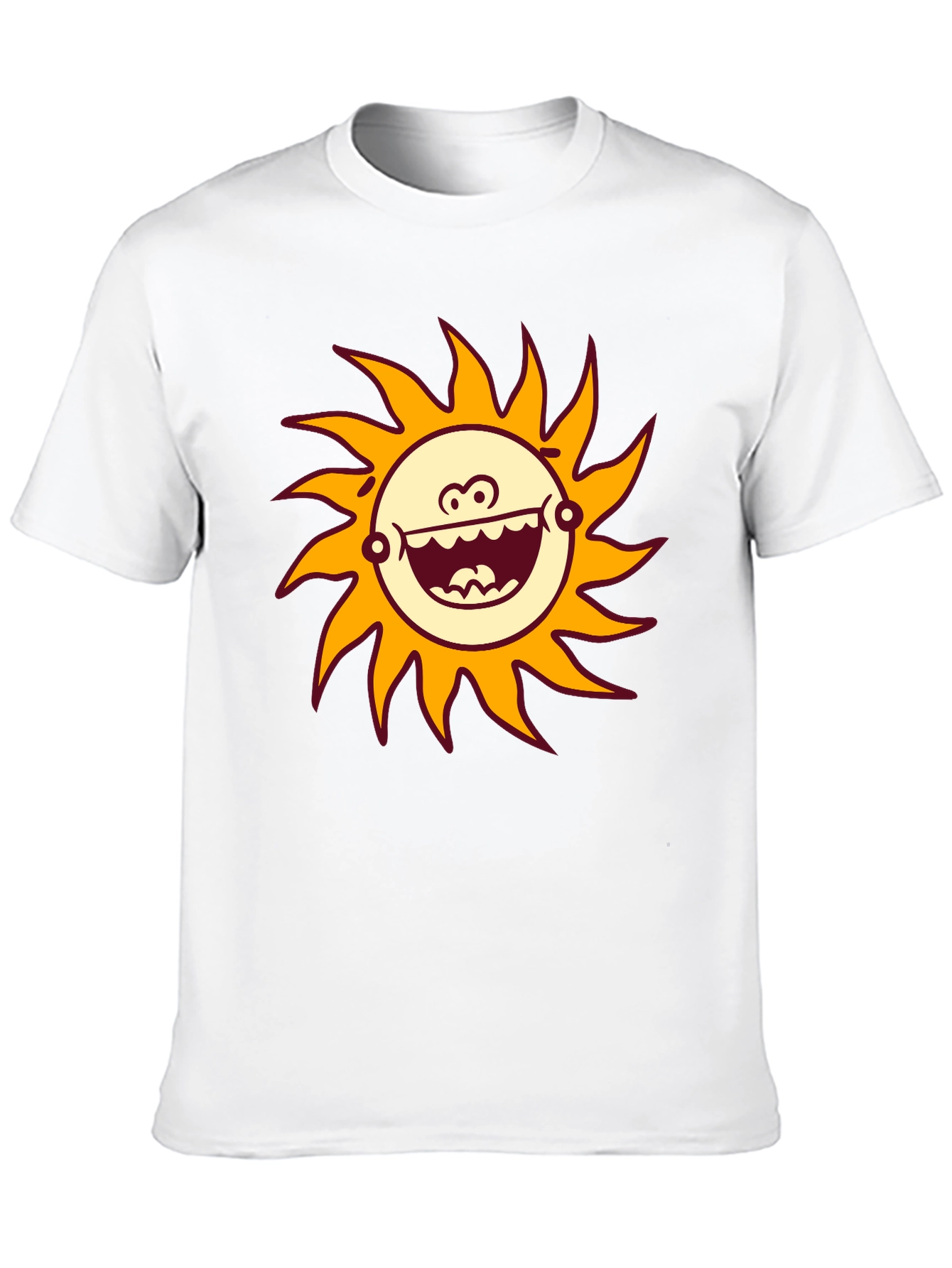 Black Funny Sun Graphic Black T-Shirt view 10